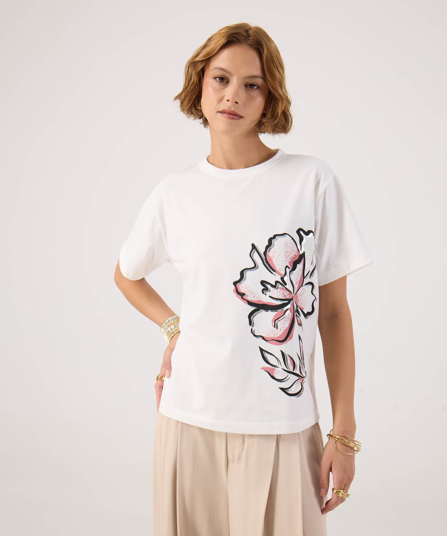Camiseta Jacaranda Edición Índigo blanco para mujer, vista principal
