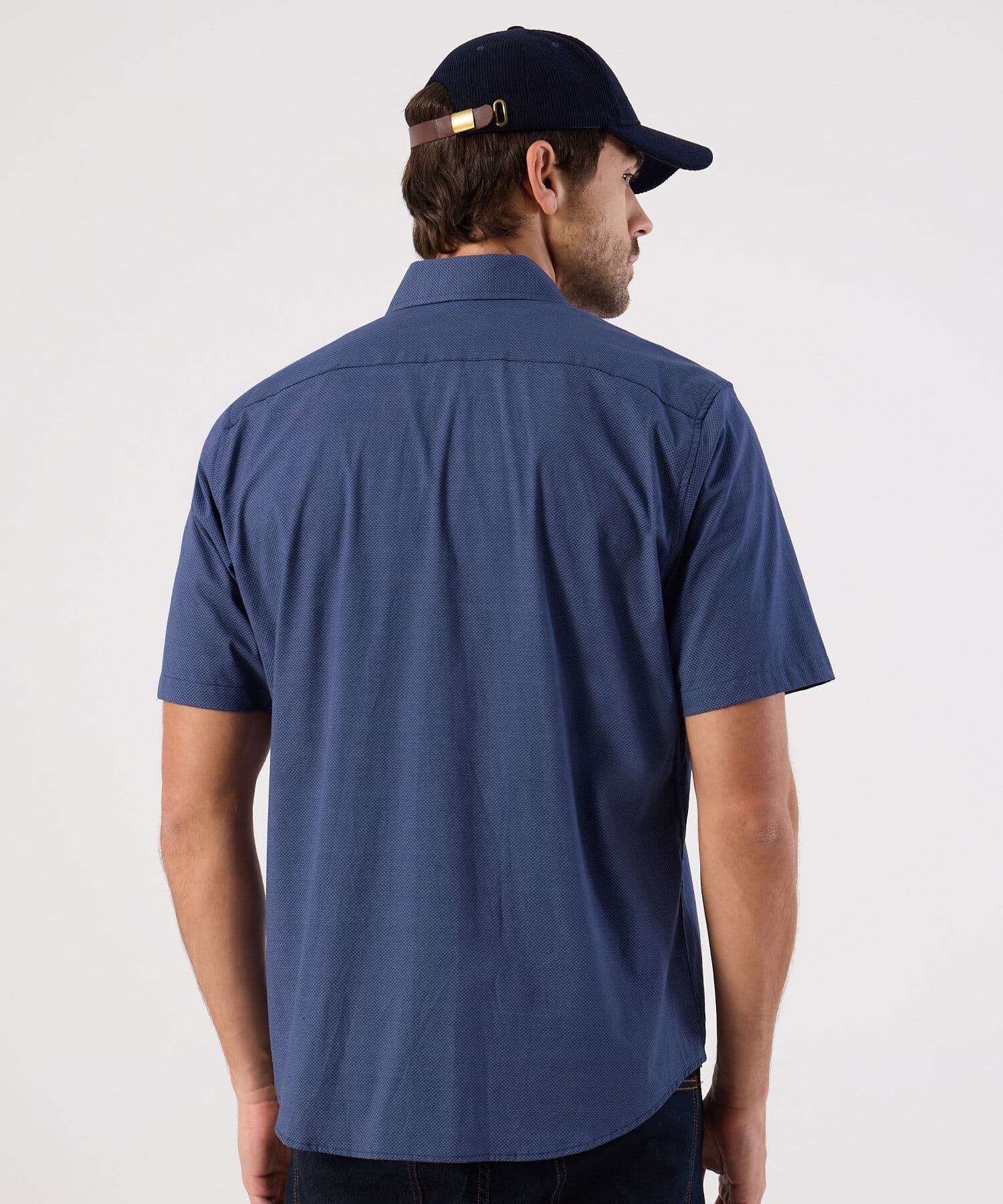 Camisa Jacaranda Relajado azul marino para hombre, vista 4