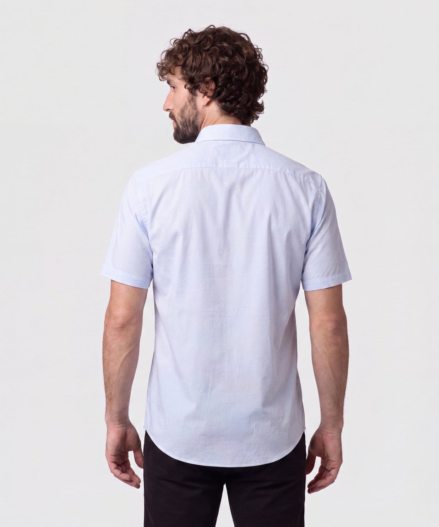 Camisa Oliva Natural azul marino para hombre, vista 4