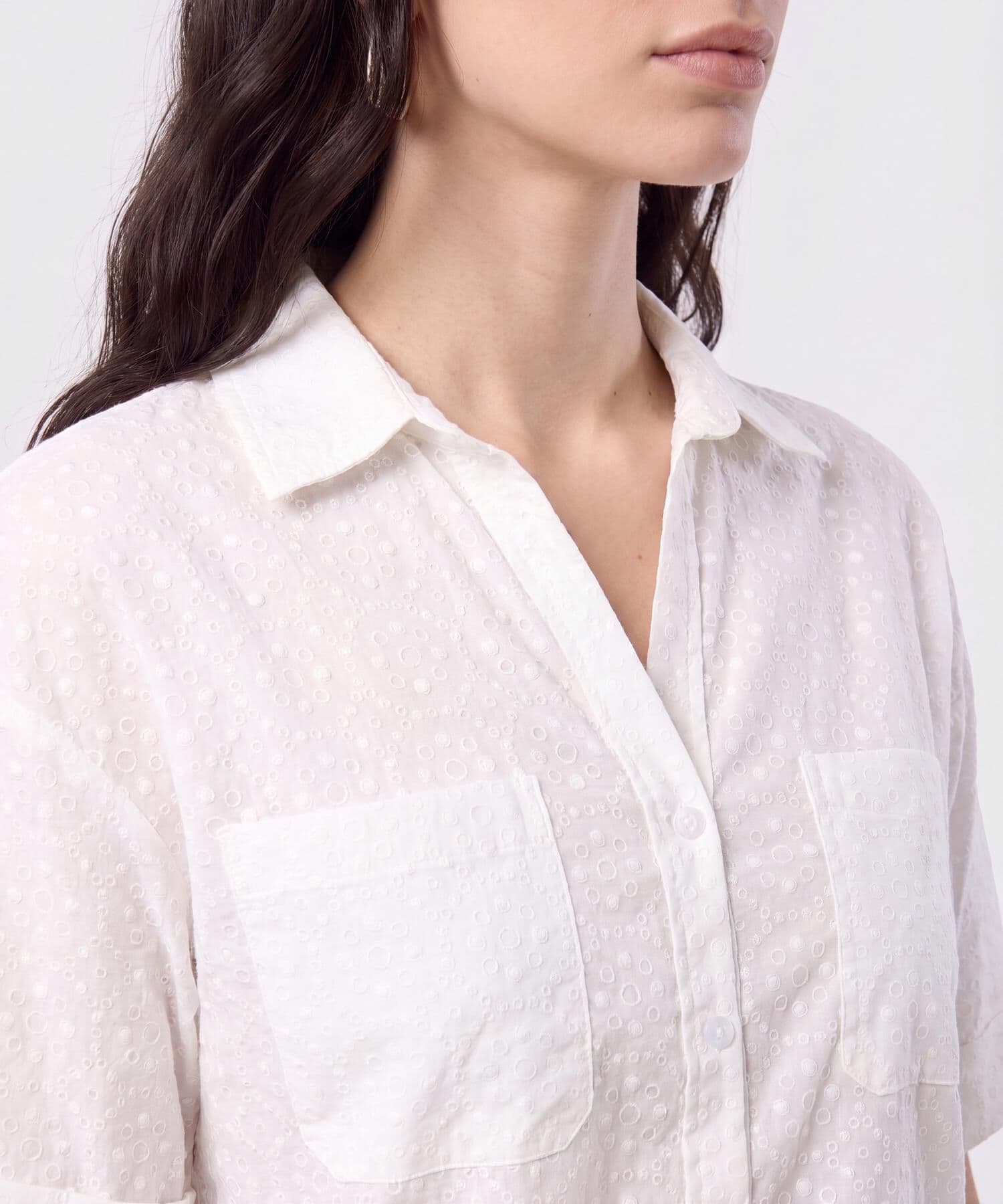 Camisa Laguna Esencial blanco para mujer, vista 3