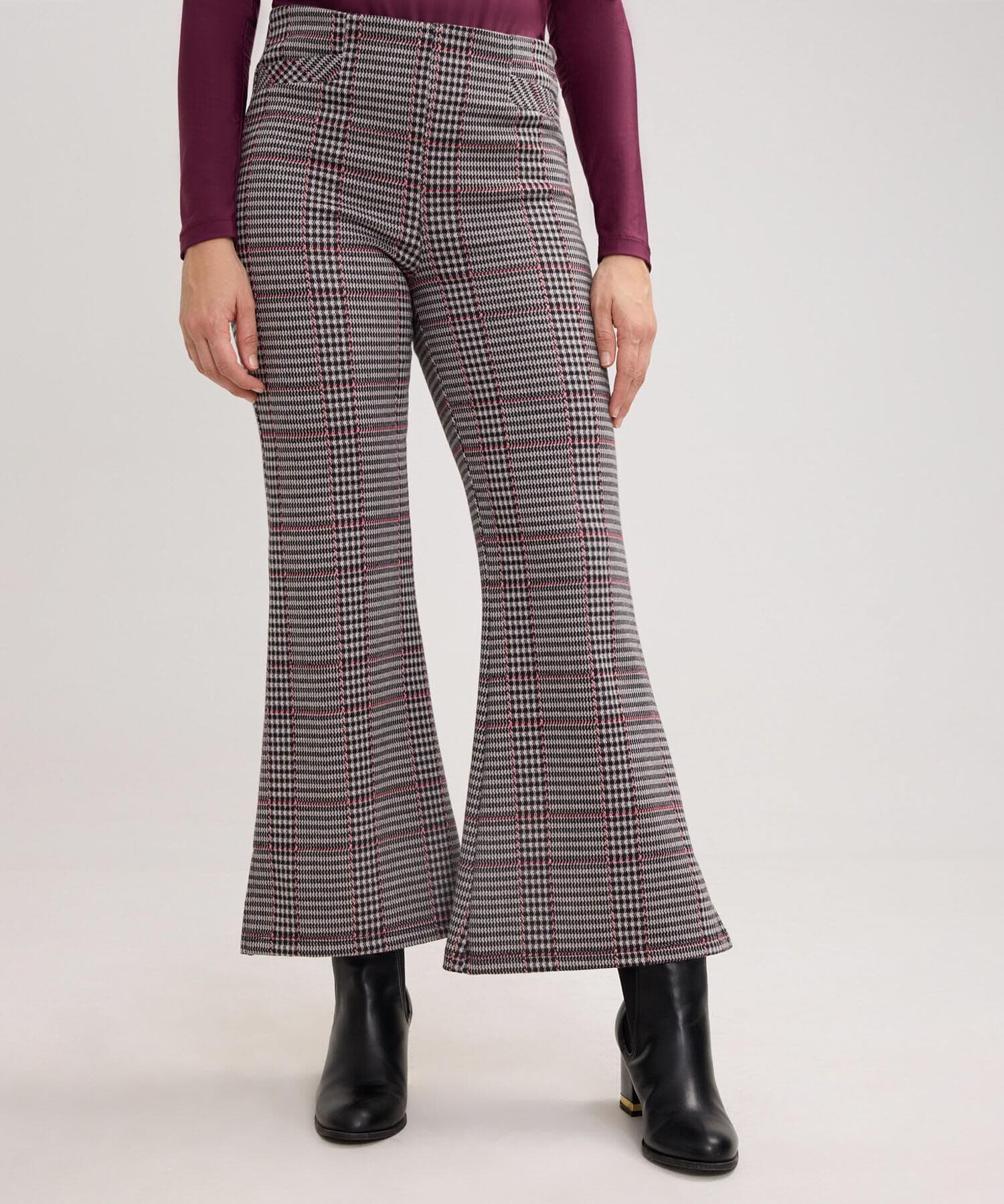 Camiseta Carmín de Ciudad gris humo para mujer, vista principal