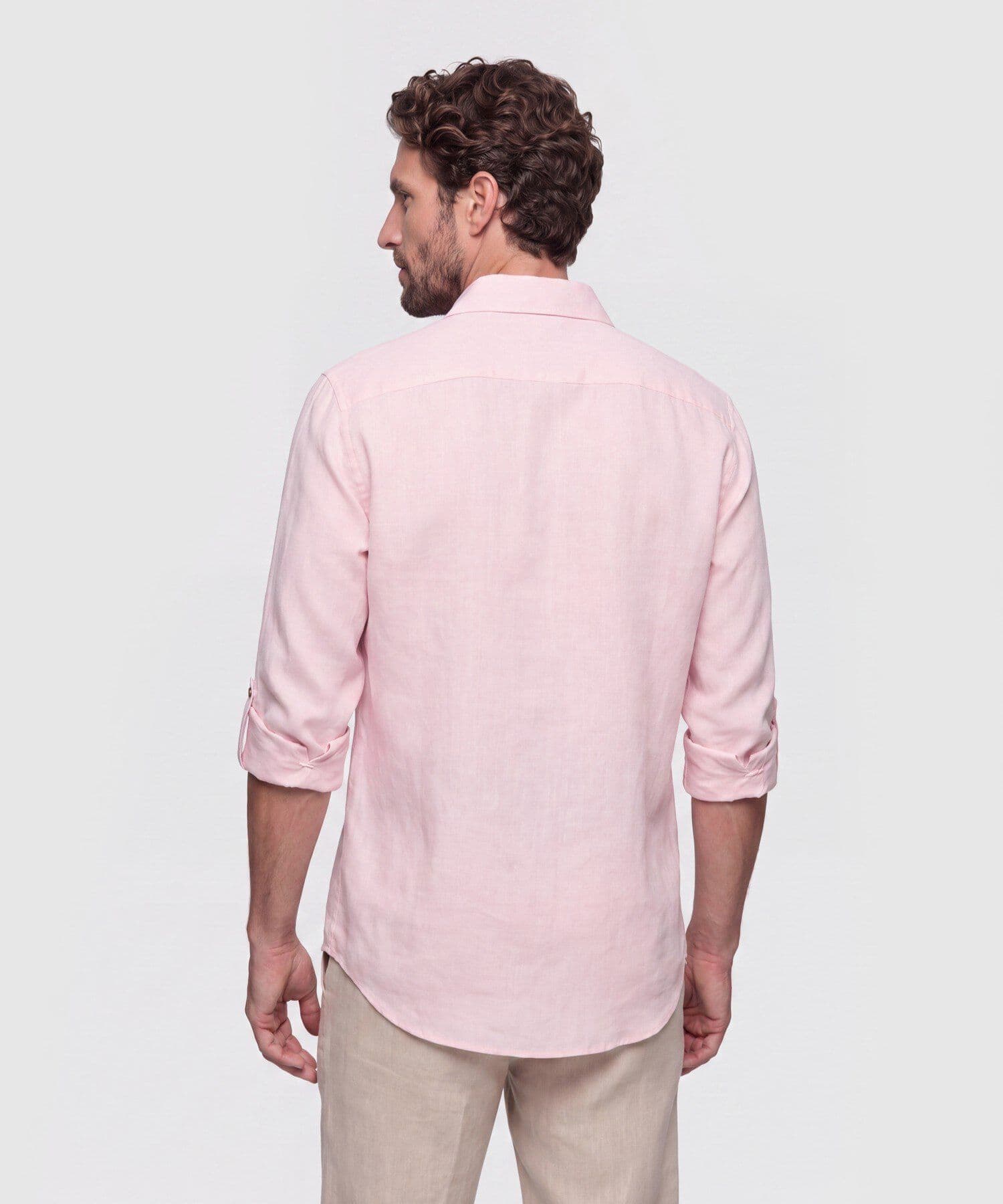 Camisa Niebla Ligero rosa empolvado para hombre, vista 4