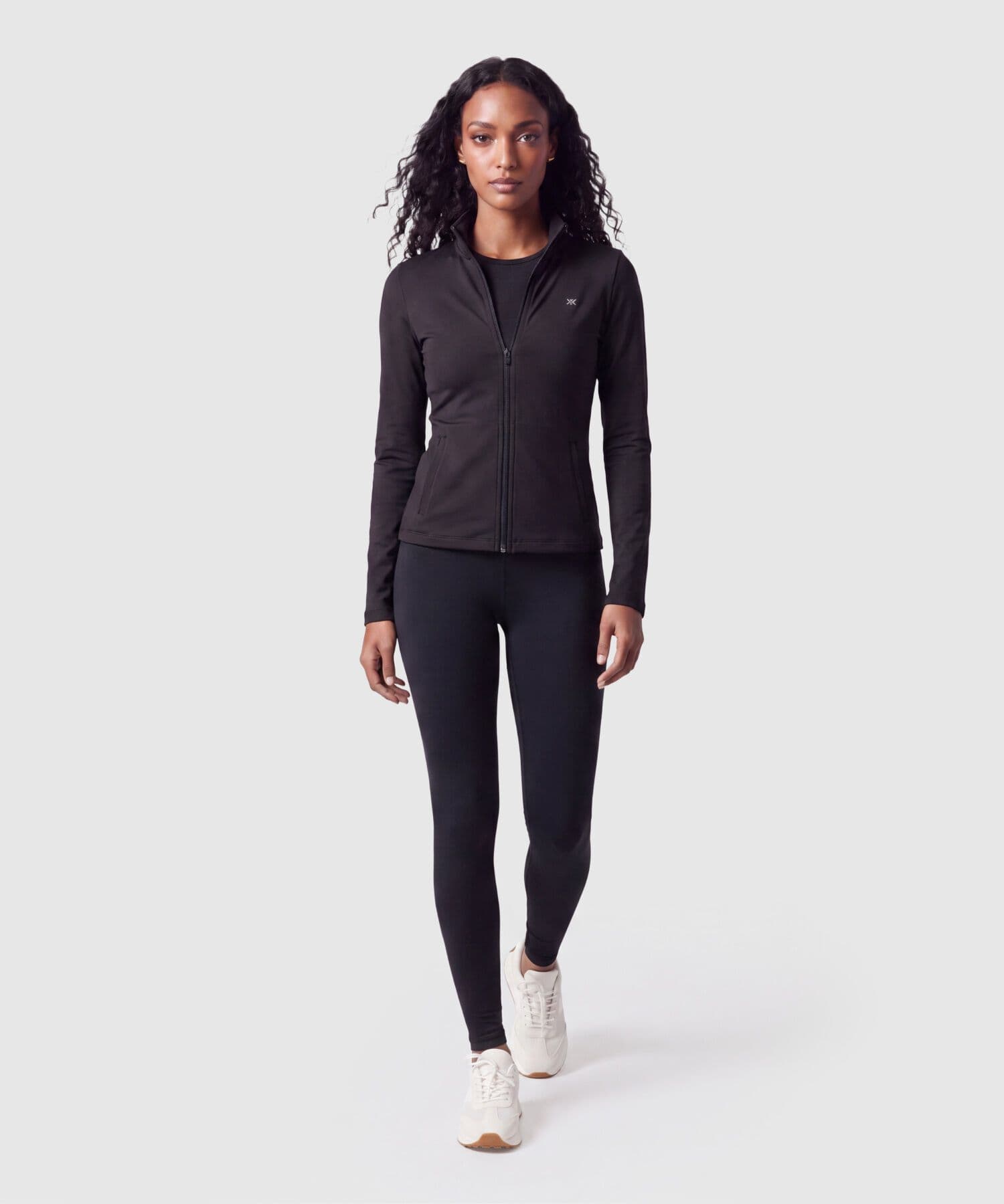 Prenda deportiva Lumbre Fluido negro para mujer, vista 2