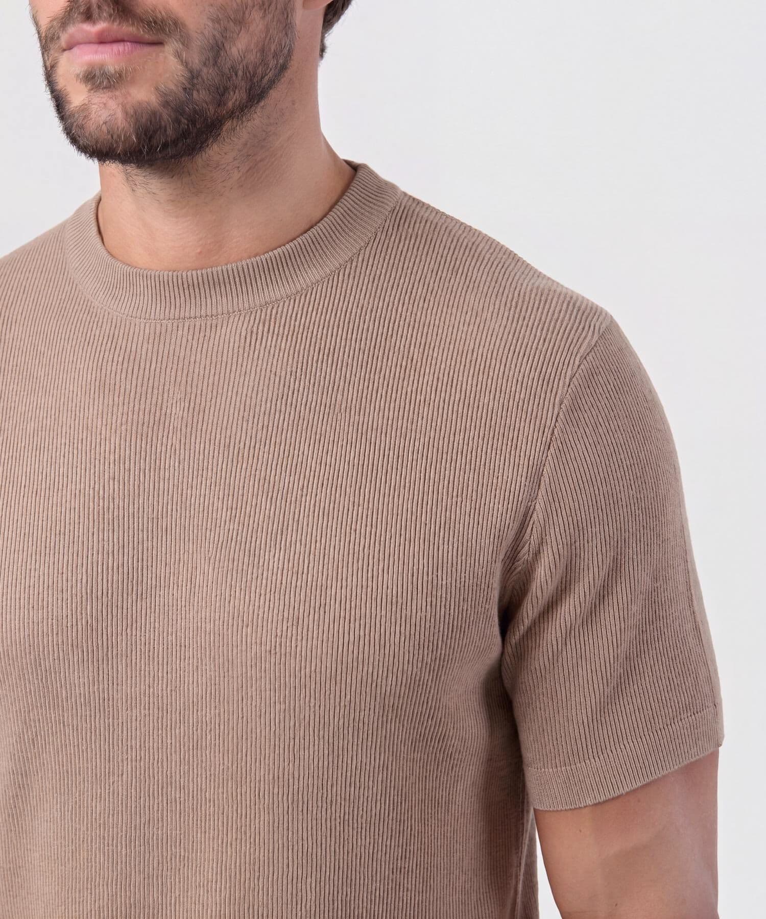 Camiseta Elisa Minimalista arena para hombre, vista 4