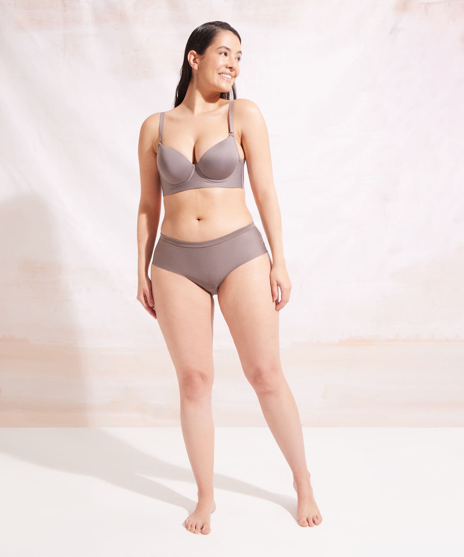 Ropa interior Bahía Edición Lino café para mujer, vista principal