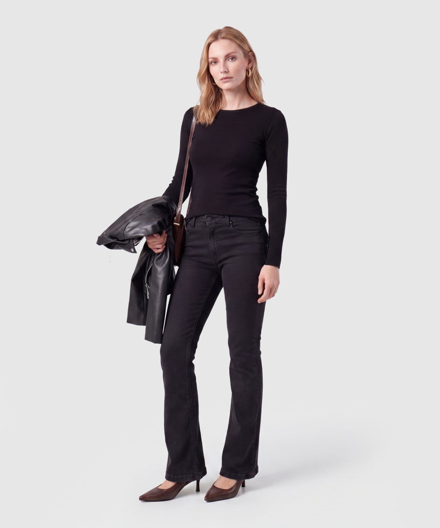Jean Siena Relajado negro para mujer, vista 2