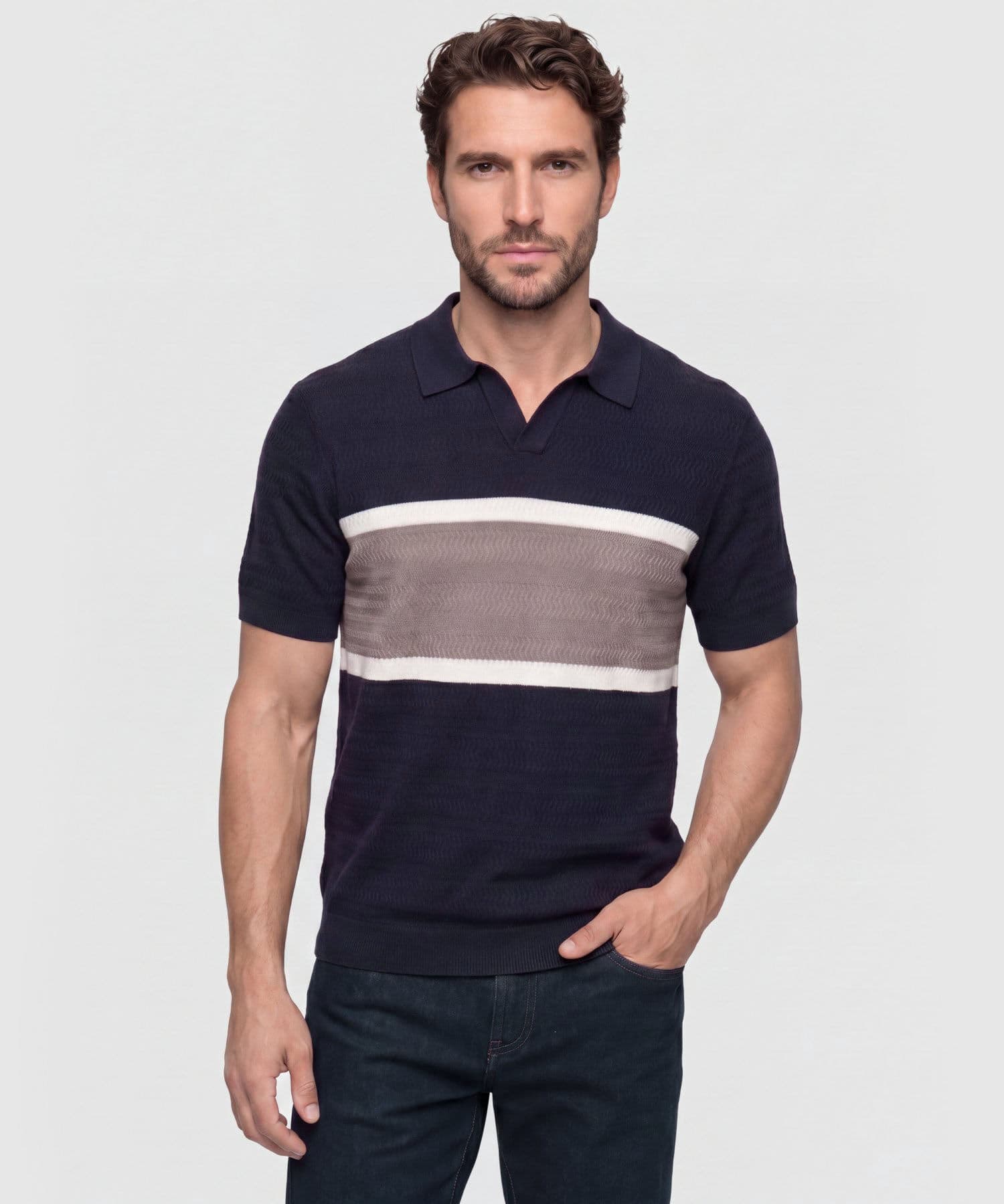 Polo Serena de Día azul marino para hombre, vista principal
