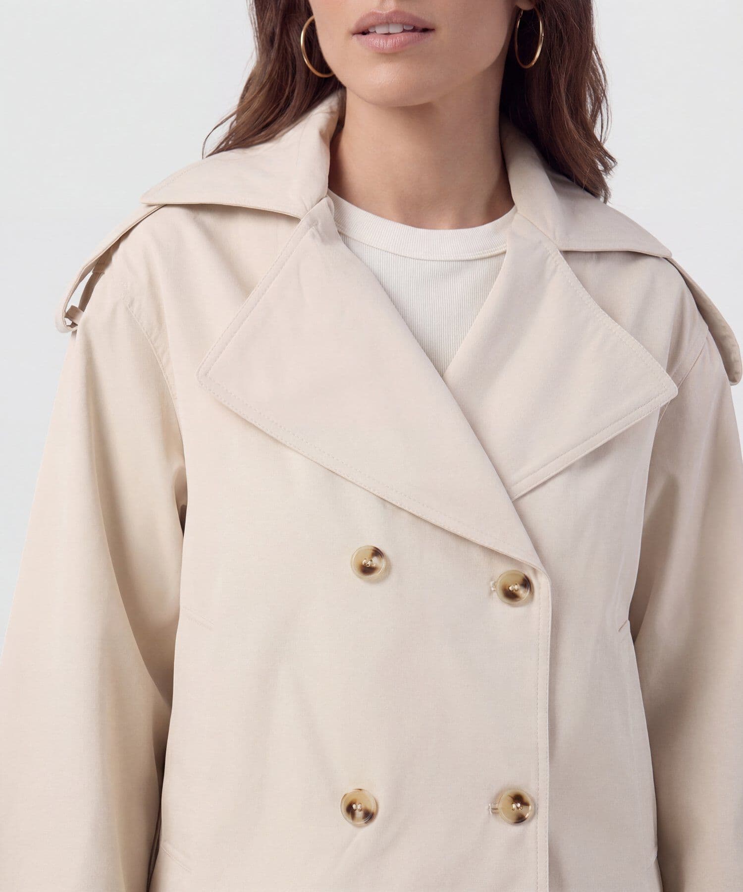 Chaqueta Río Fluido rojo granada para mujer, vista 3
