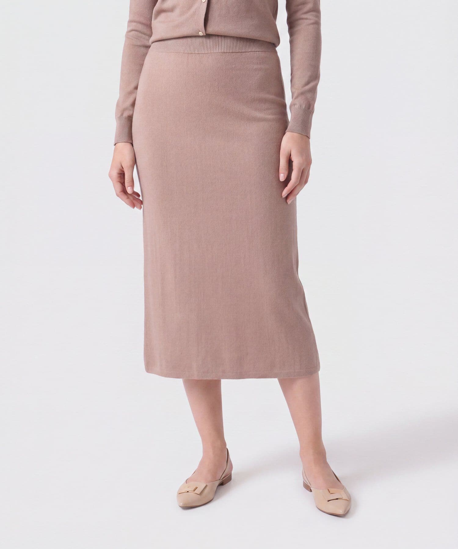 Falda Carmín de Ciudad café para mujer, vista principal