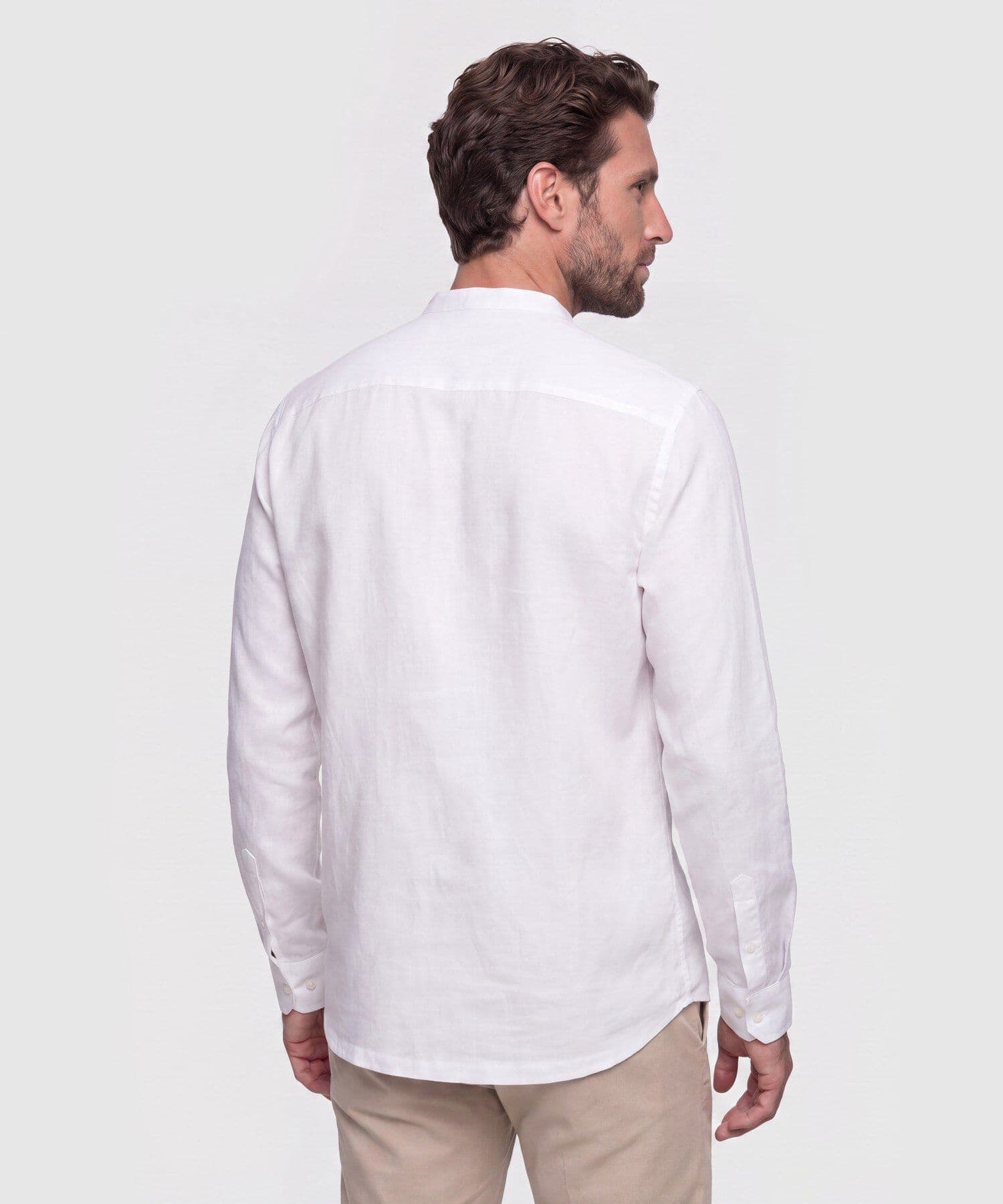 Camisa Candelaria de Viaje blanco para hombre, vista 4