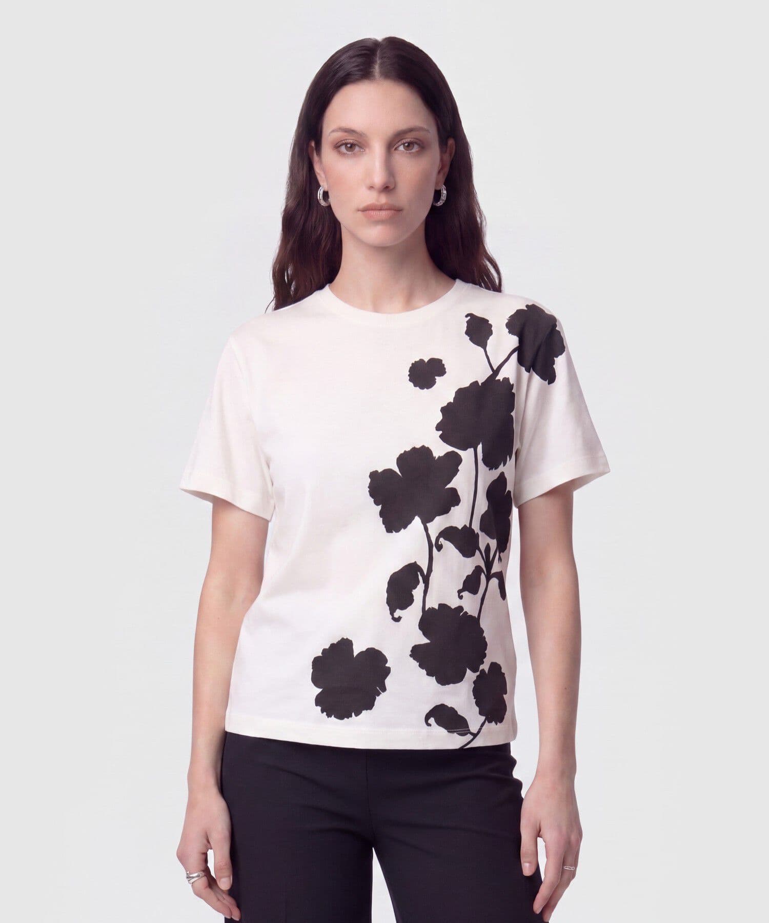 Camiseta Niebla Relajado blanco para mujer, vista principal