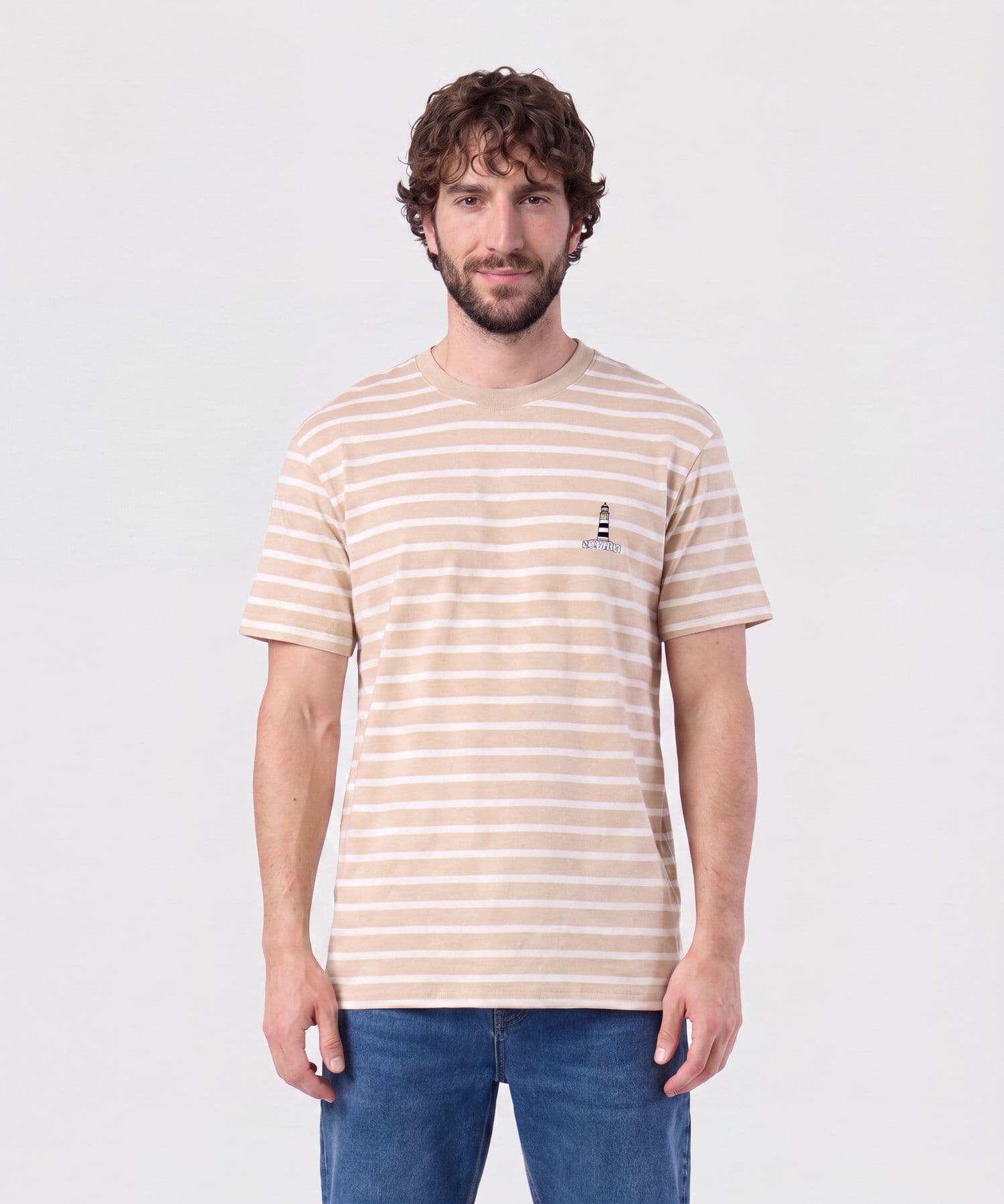 Camiseta Valle Fluido arena para hombre, vista principal