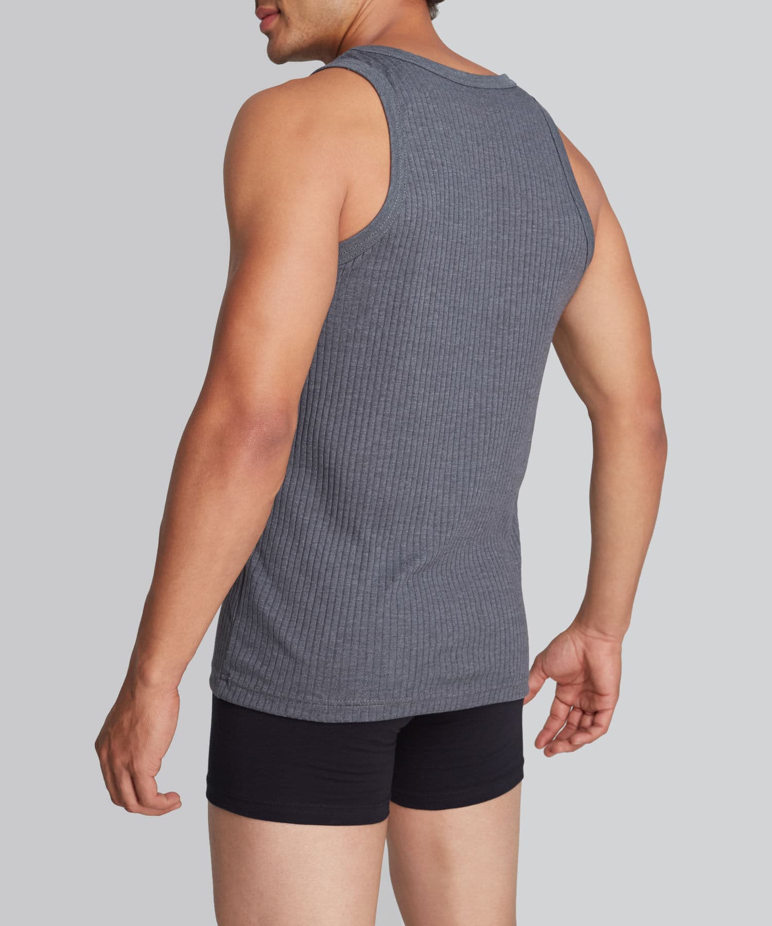 Camiseta Tierra Clásico gris humo para hombre, vista 2
