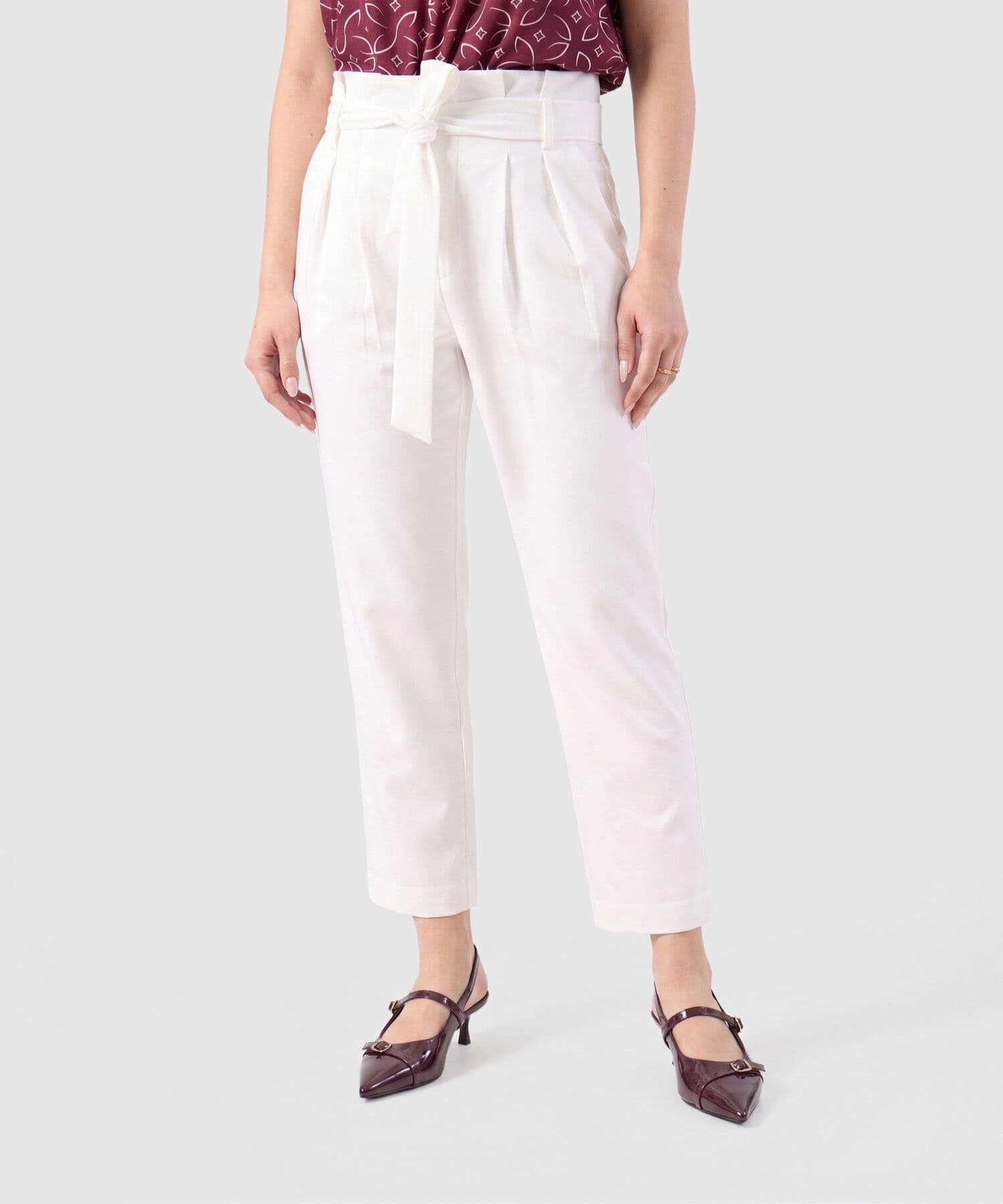 Cinturón Emilia Relajado blanco para mujer, vista principal