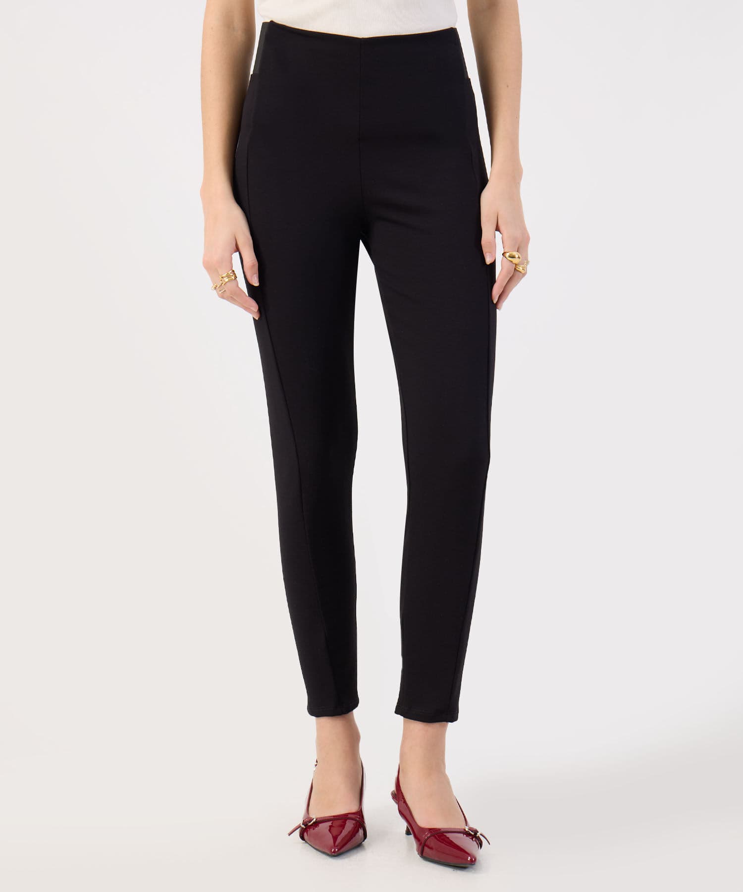 Camiseta Brisa Texturizado negro para mujer, vista principal