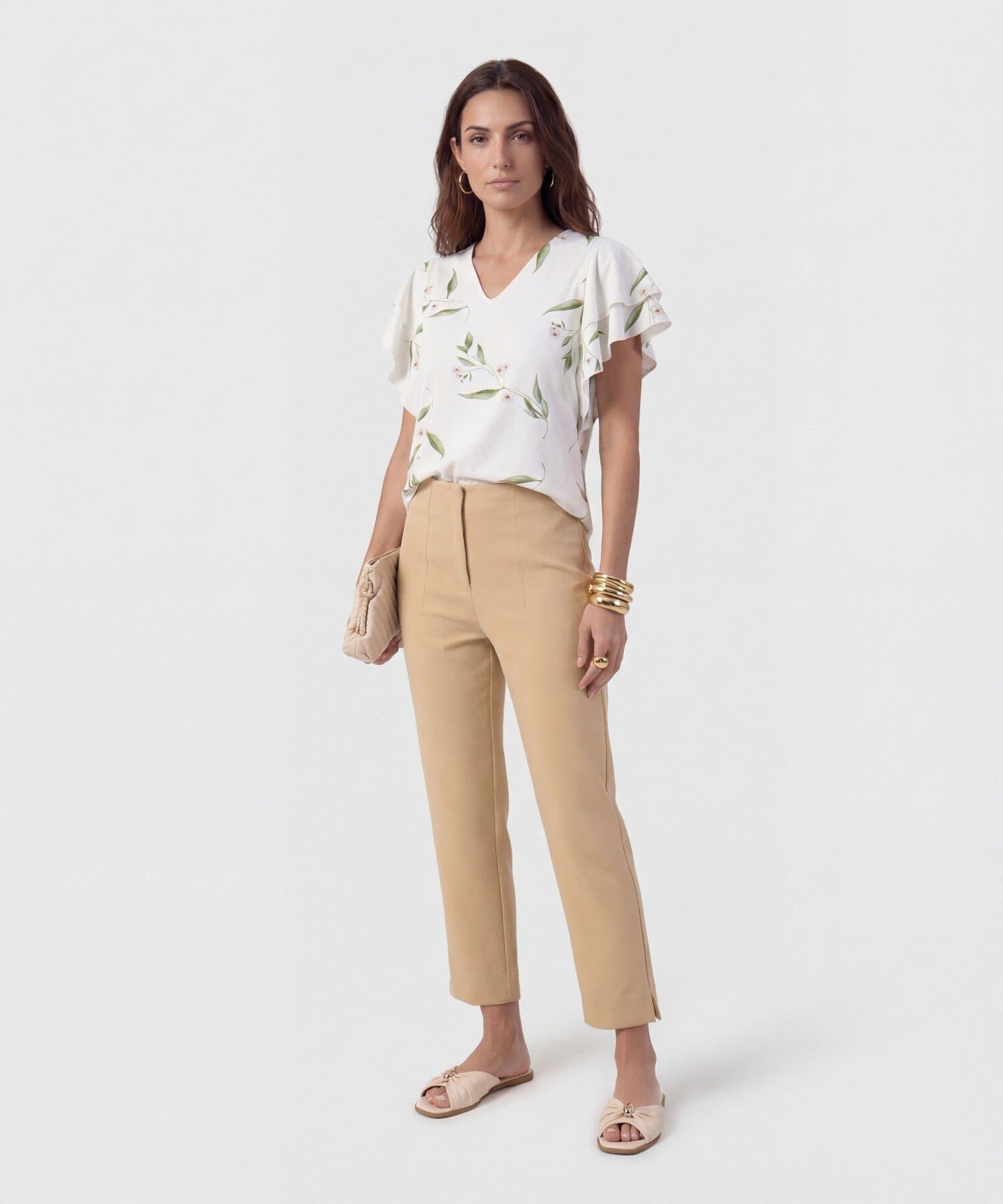 Camiseta Tierra de Ciudad blanco para mujer, vista 2