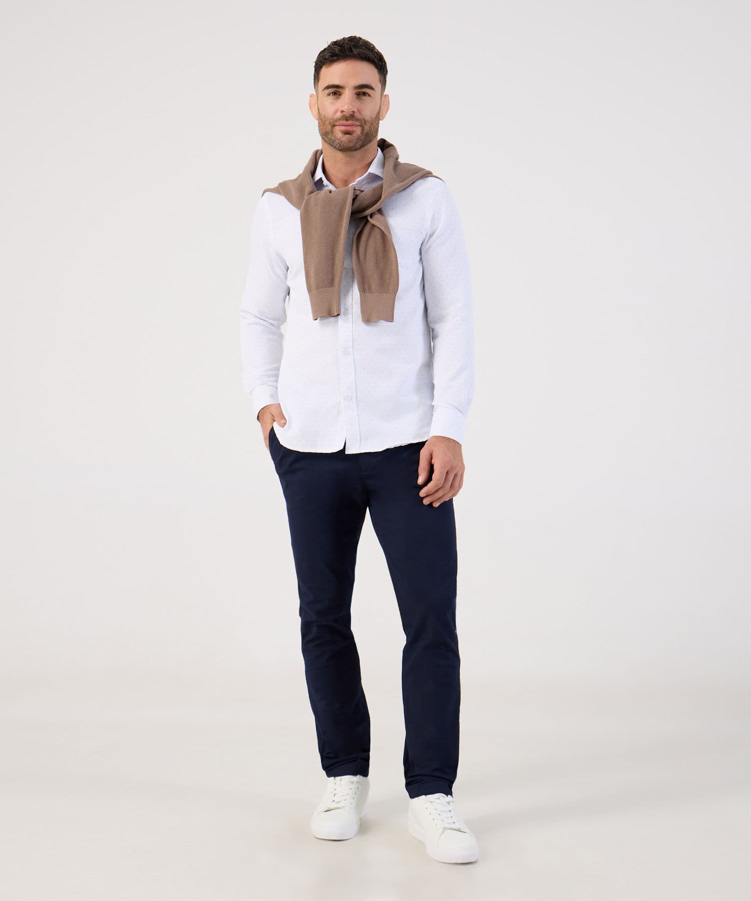 Camisa Sierra Ligero blanco para hombre, vista 2