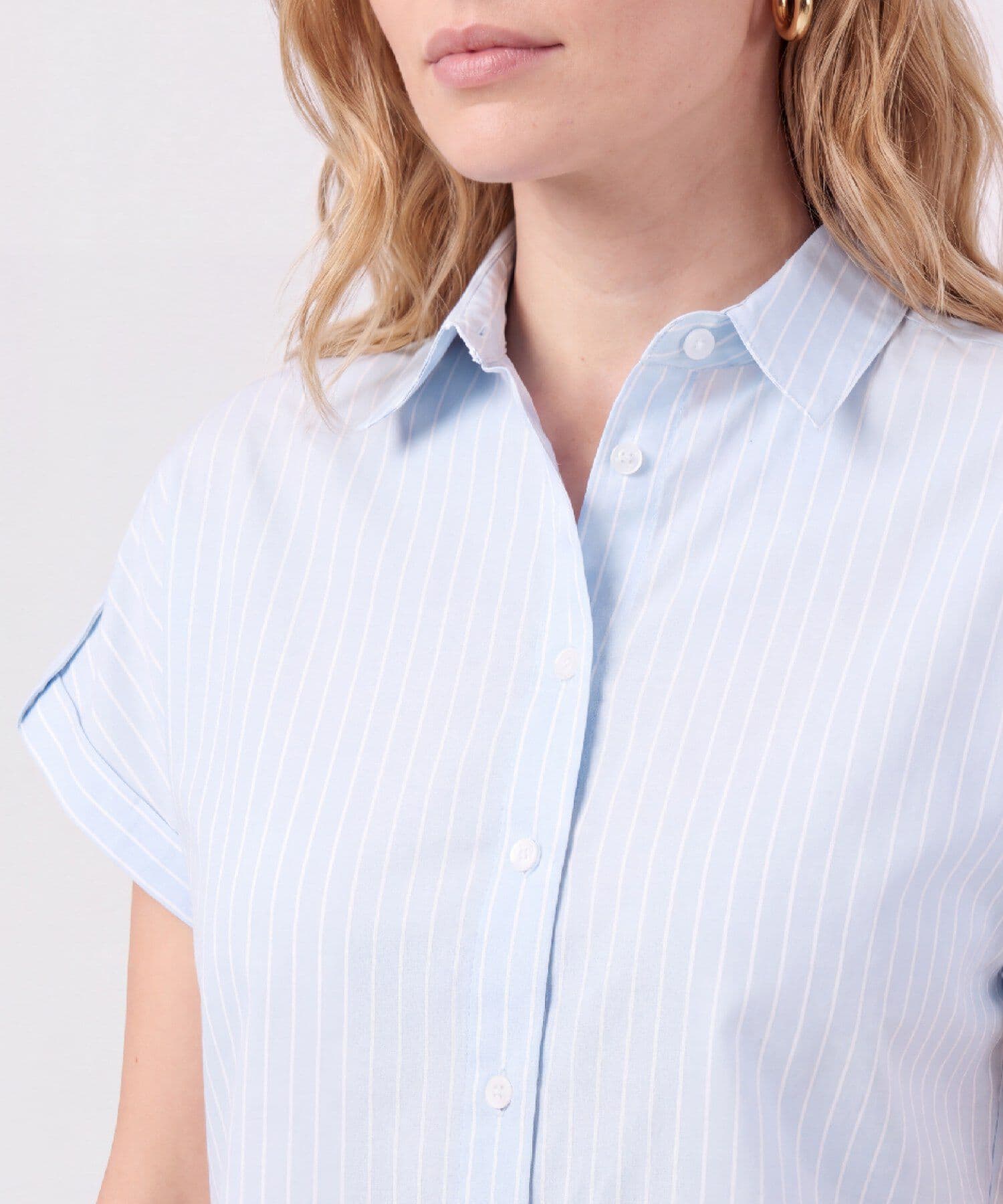 Camisa Cauce Ligero azul marino para mujer, vista 3