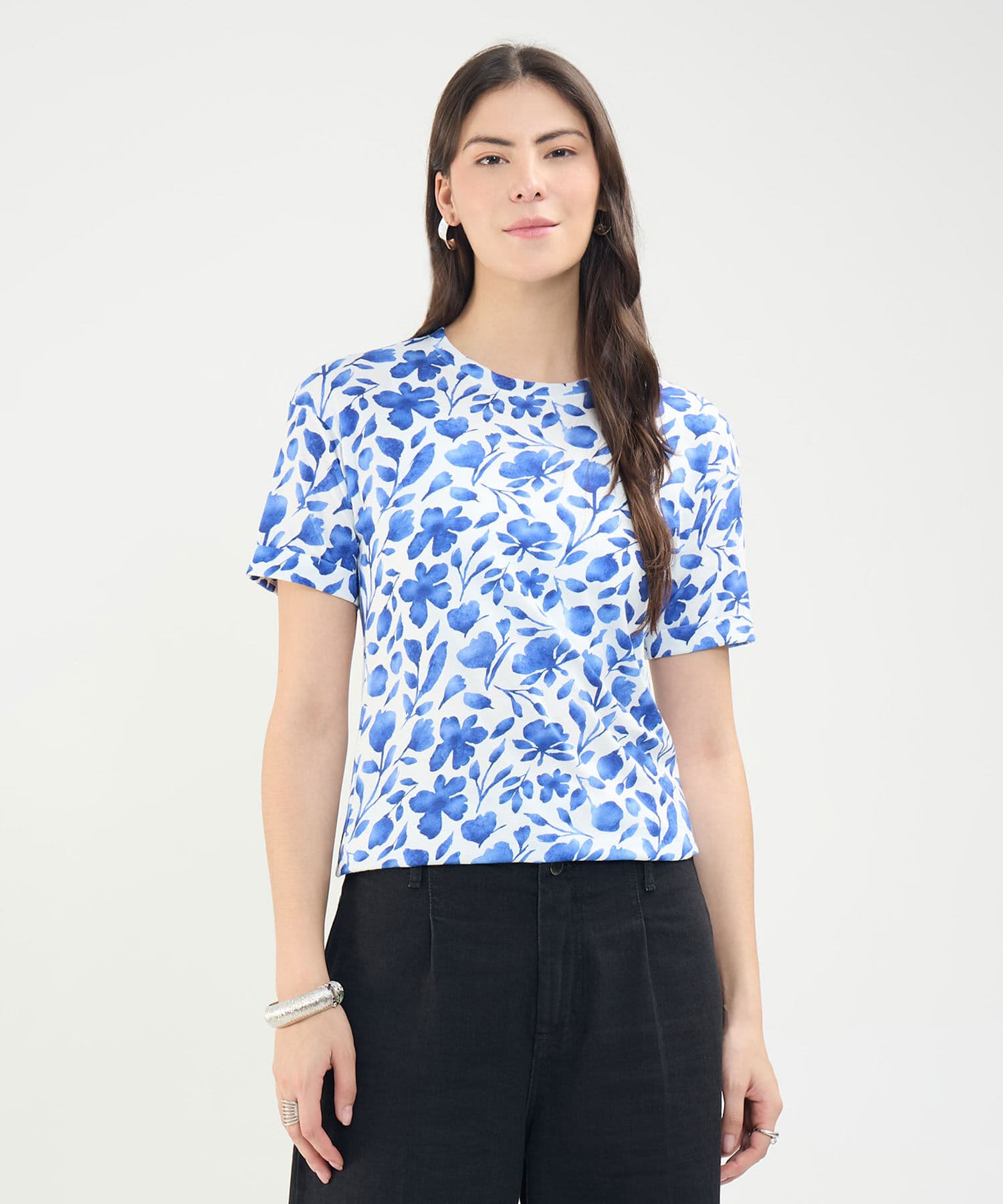 Camiseta Horizonte Sastre azul marino para mujer, vista principal