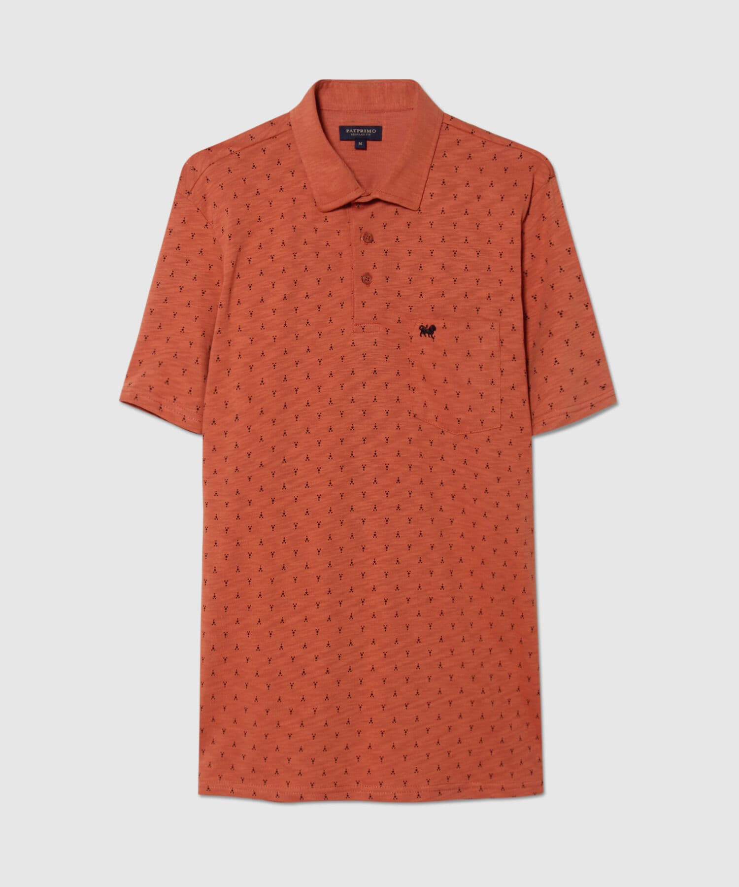 Polo Sierra Fluido naranja para hombre, vista principal