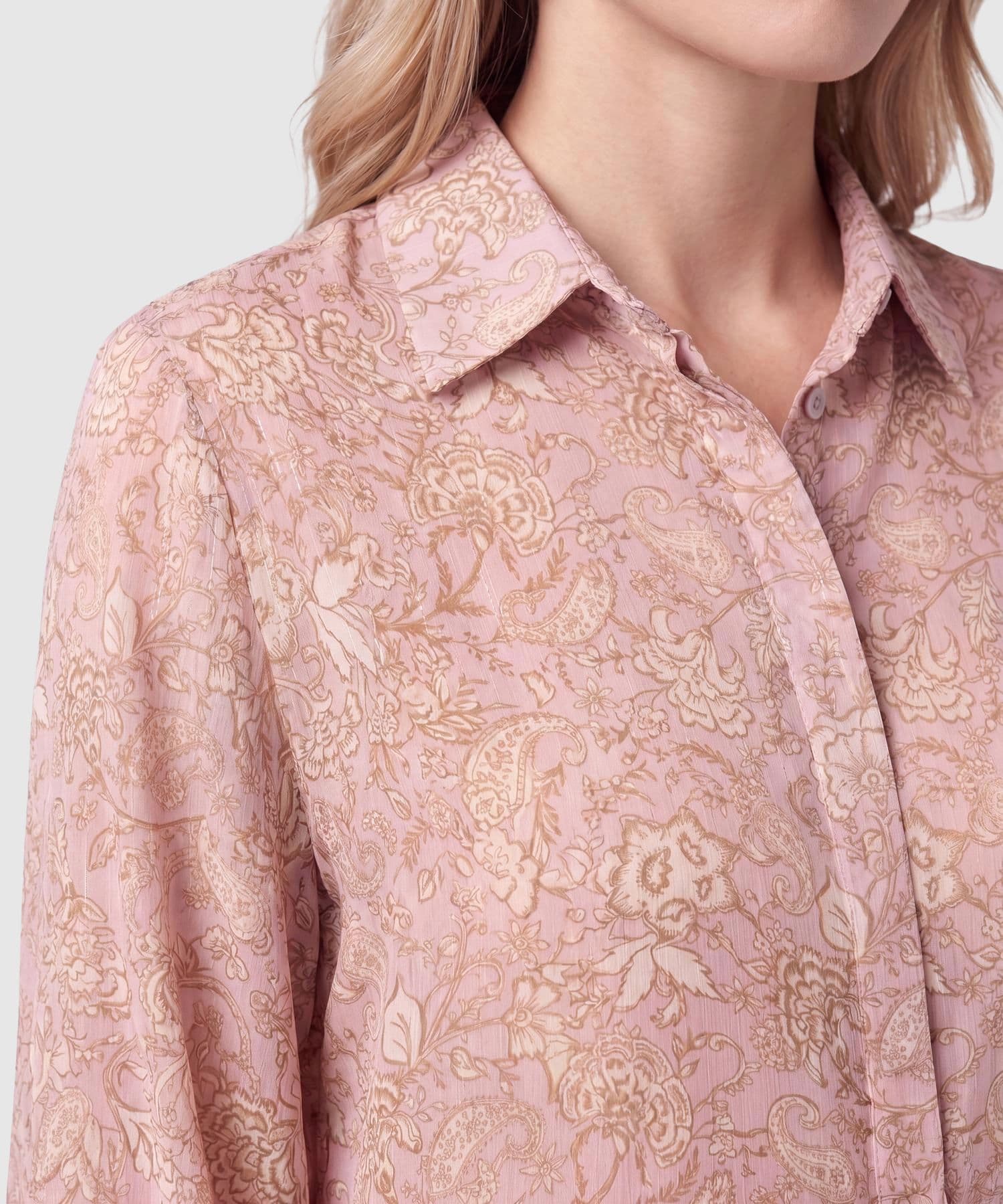 Camisa Granada de Ciudad rosa empolvado para mujer, vista 3