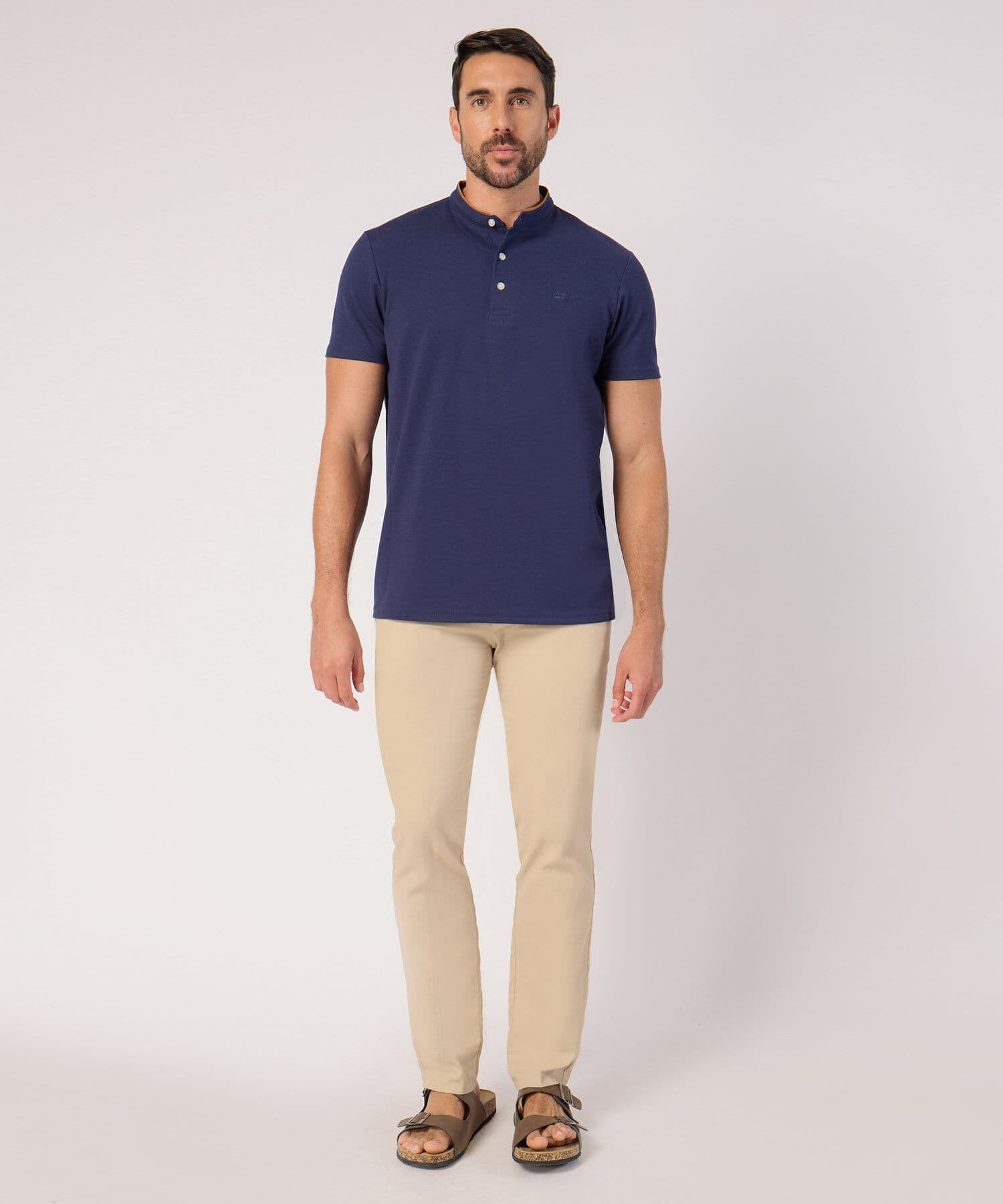 Polo Aura Natural azul marino para hombre, vista 2