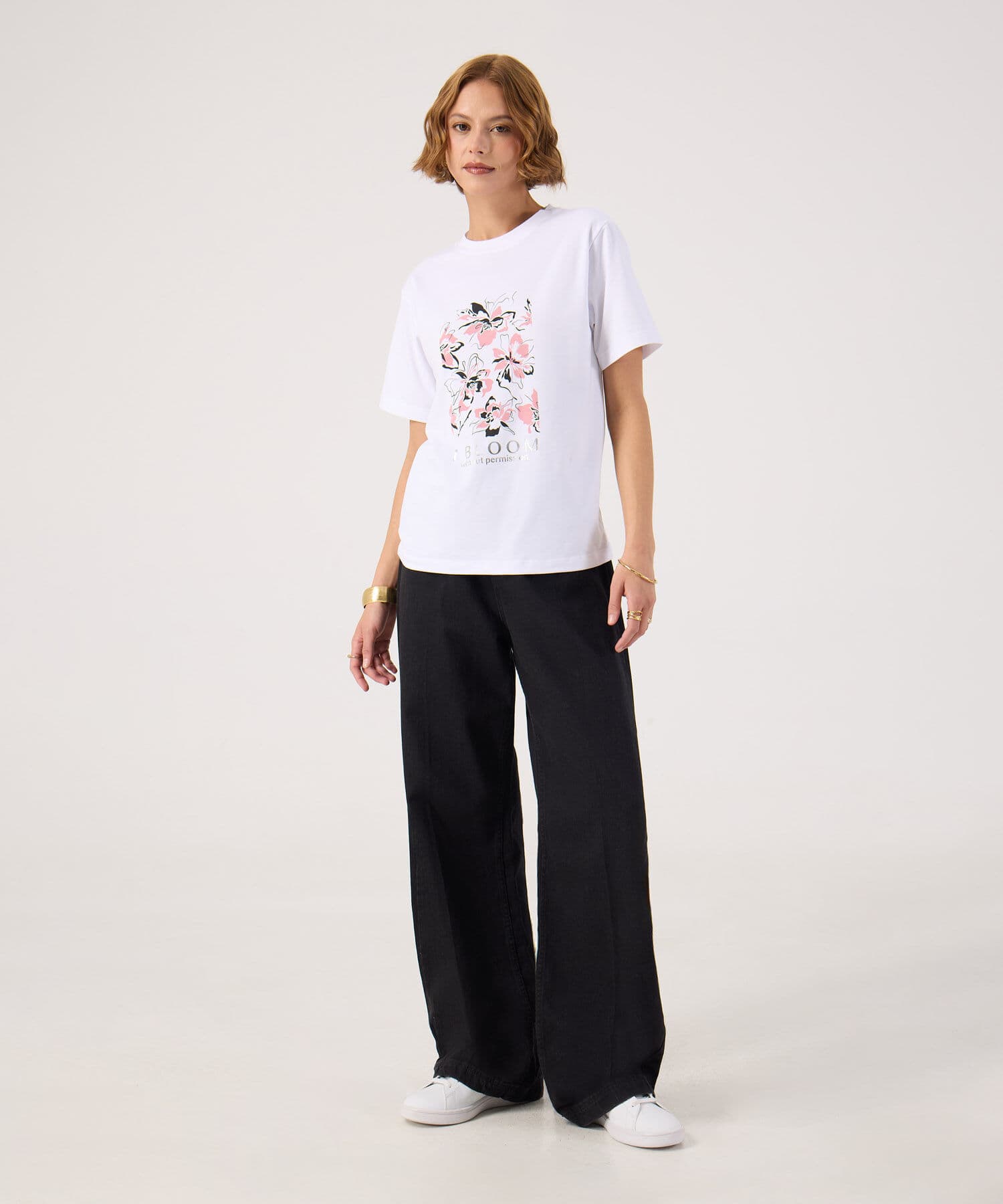 Camiseta Azahar Esencial blanco para mujer, vista 2