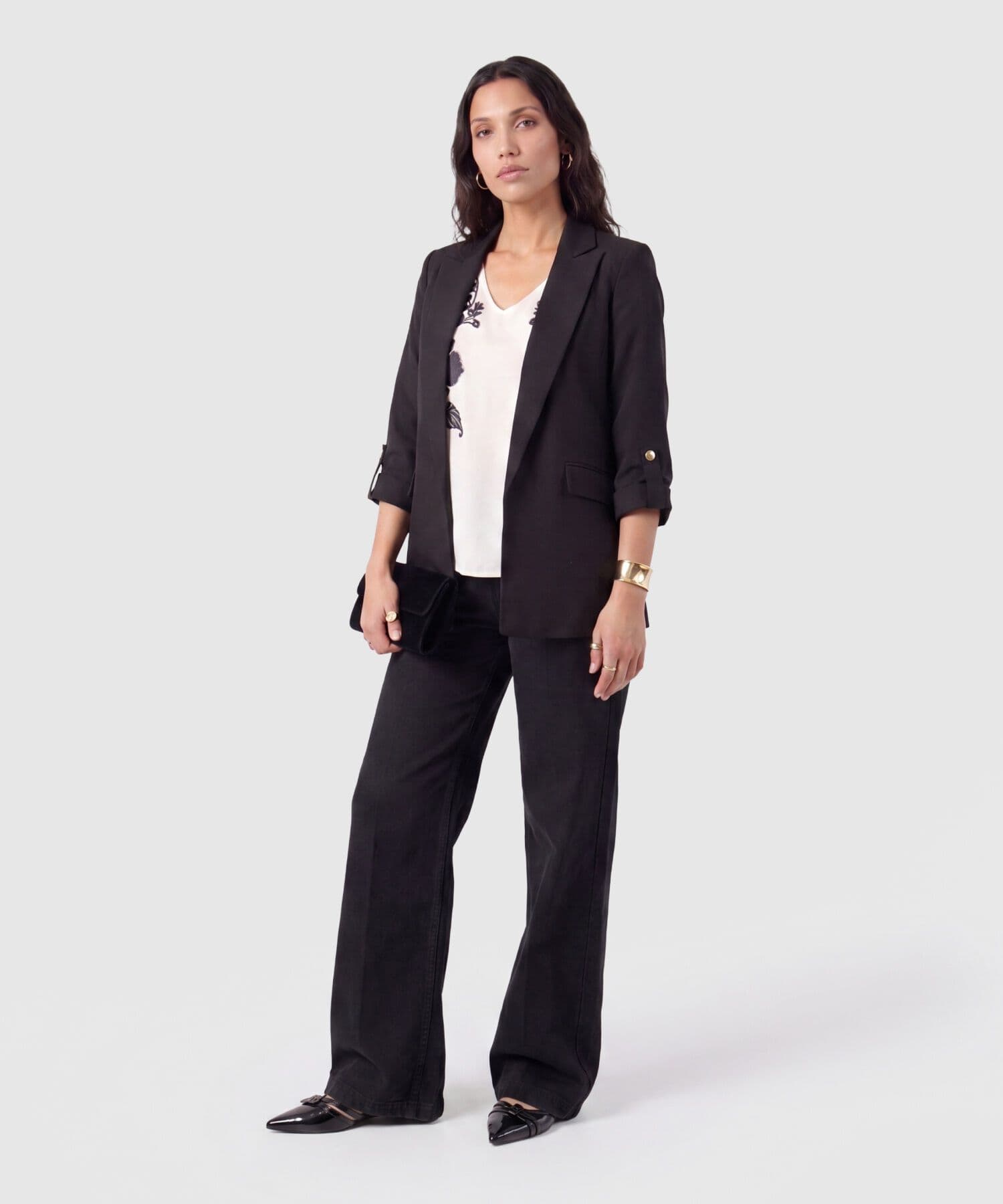 Chaqueta Selva de Noche negro para mujer, vista 2
