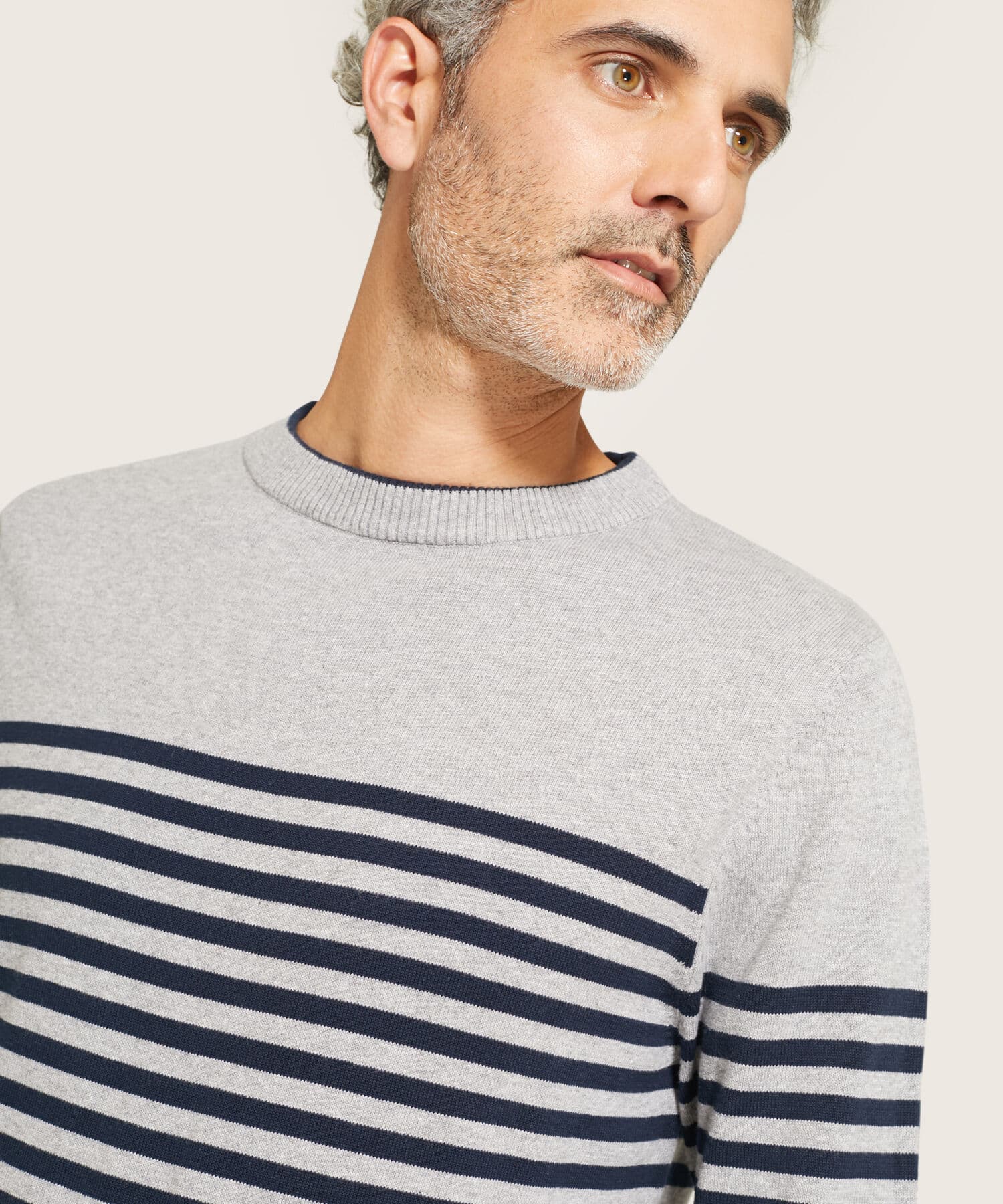 Buzo Bahía Clásico gris humo para hombre, vista 2