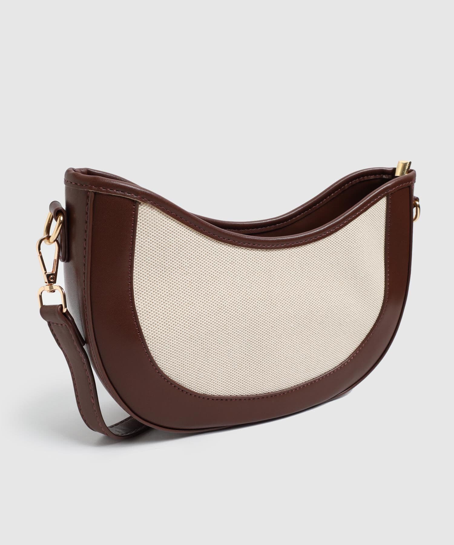 Bolso Palma Edición Lino café para mujer, vista 2
