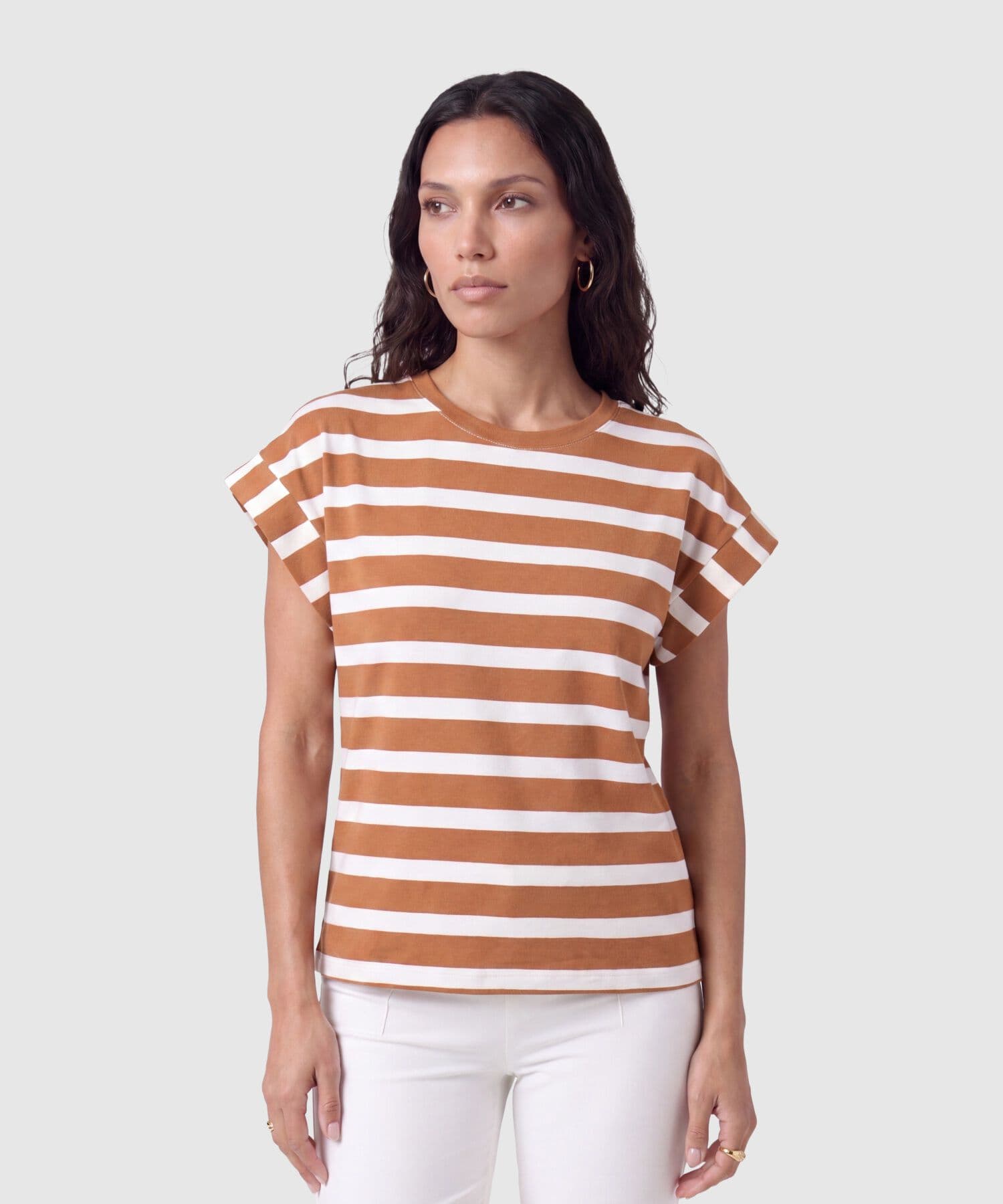 Camiseta Río de Día café para mujer, vista principal