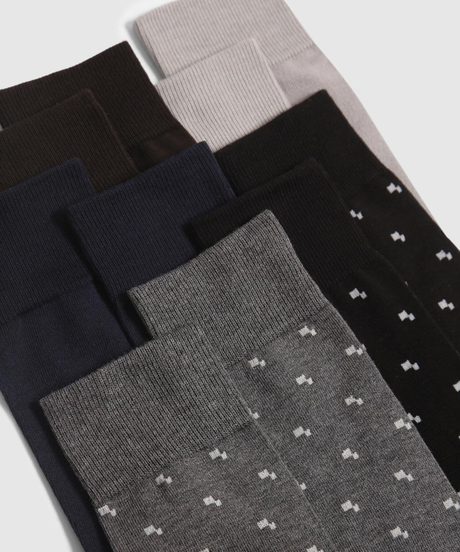 Medias Guayacán Relajado marfil para hombre, vista 6