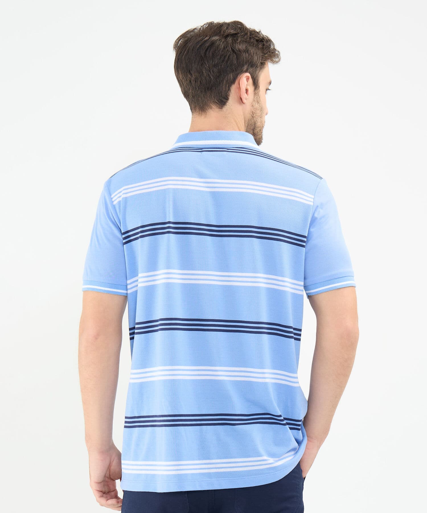 Polo Calima de Ciudad azul marino para hombre, vista 4
