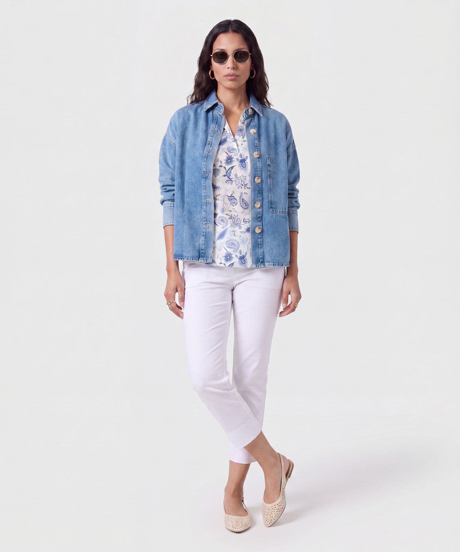 Blusa Renata Edición Índigo azul marino para mujer, vista 2