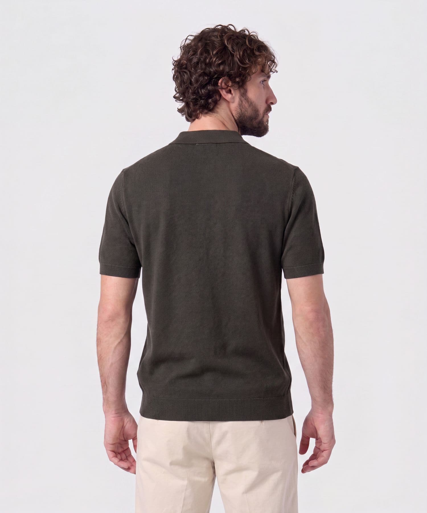 Polo Sierra Sastre verde oliva para hombre, vista 4