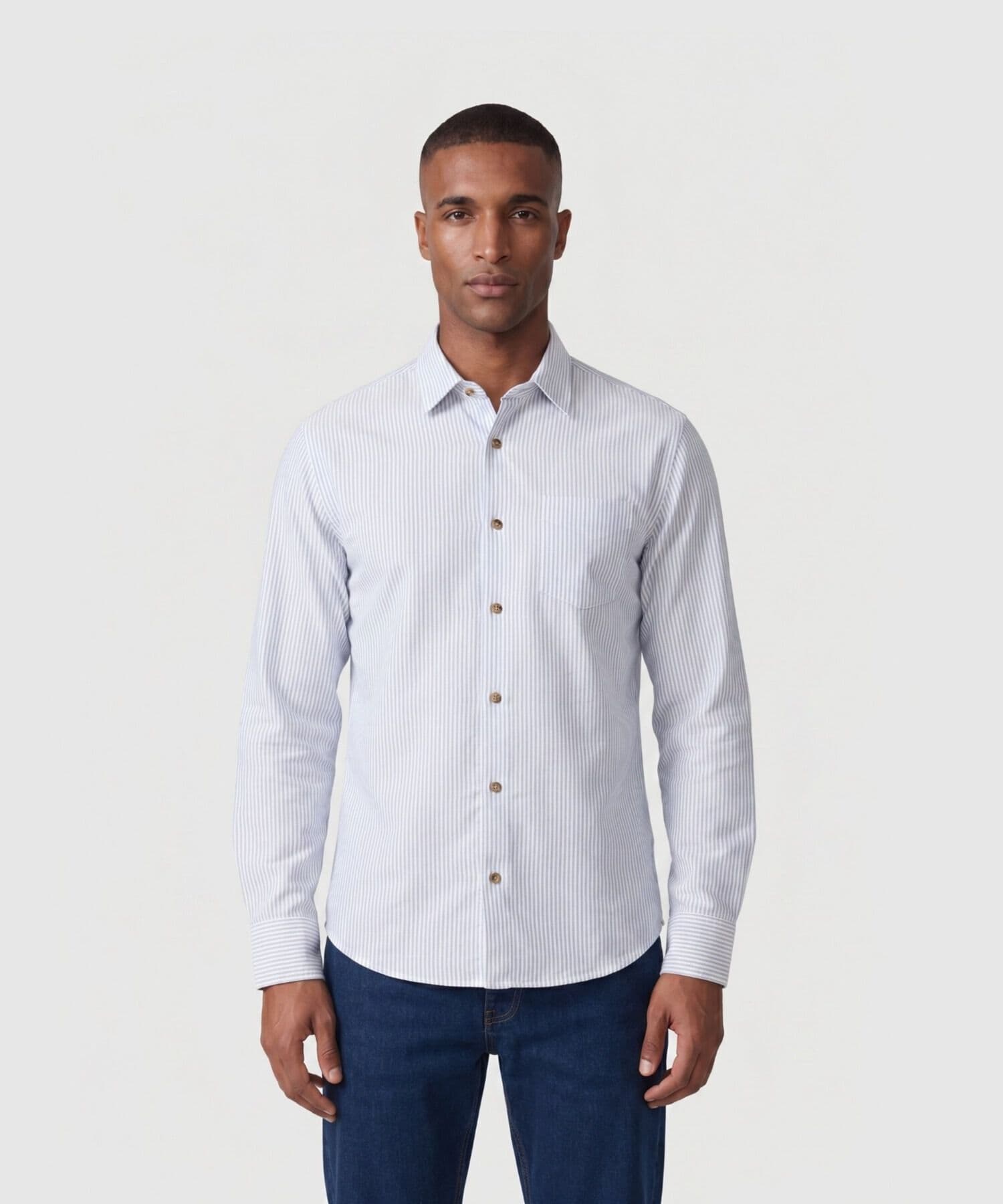 Camisa Carmín Texturizado azul marino para hombre, vista principal
