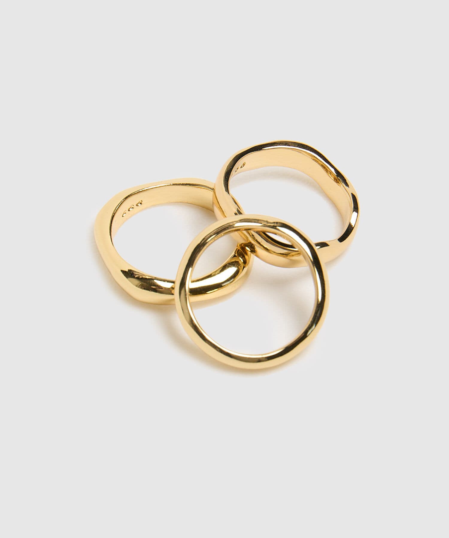 Anillo Carmín Esencial dorado para mujer, vista 2