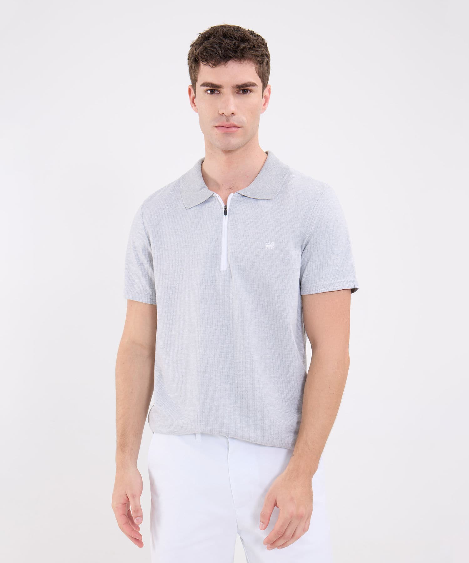 Polo Valentina Clásico gris humo para hombre, vista principal