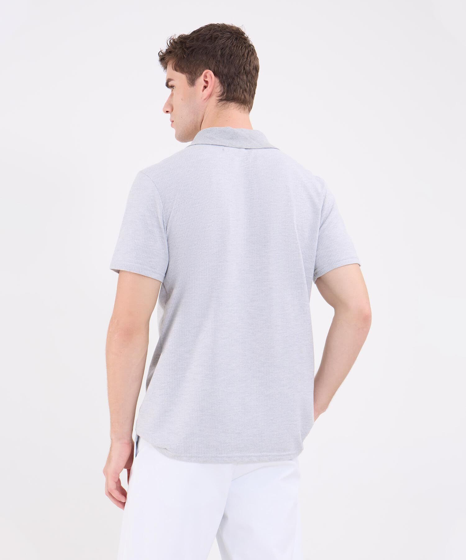 Polo Valentina Clásico gris humo para hombre, vista 4