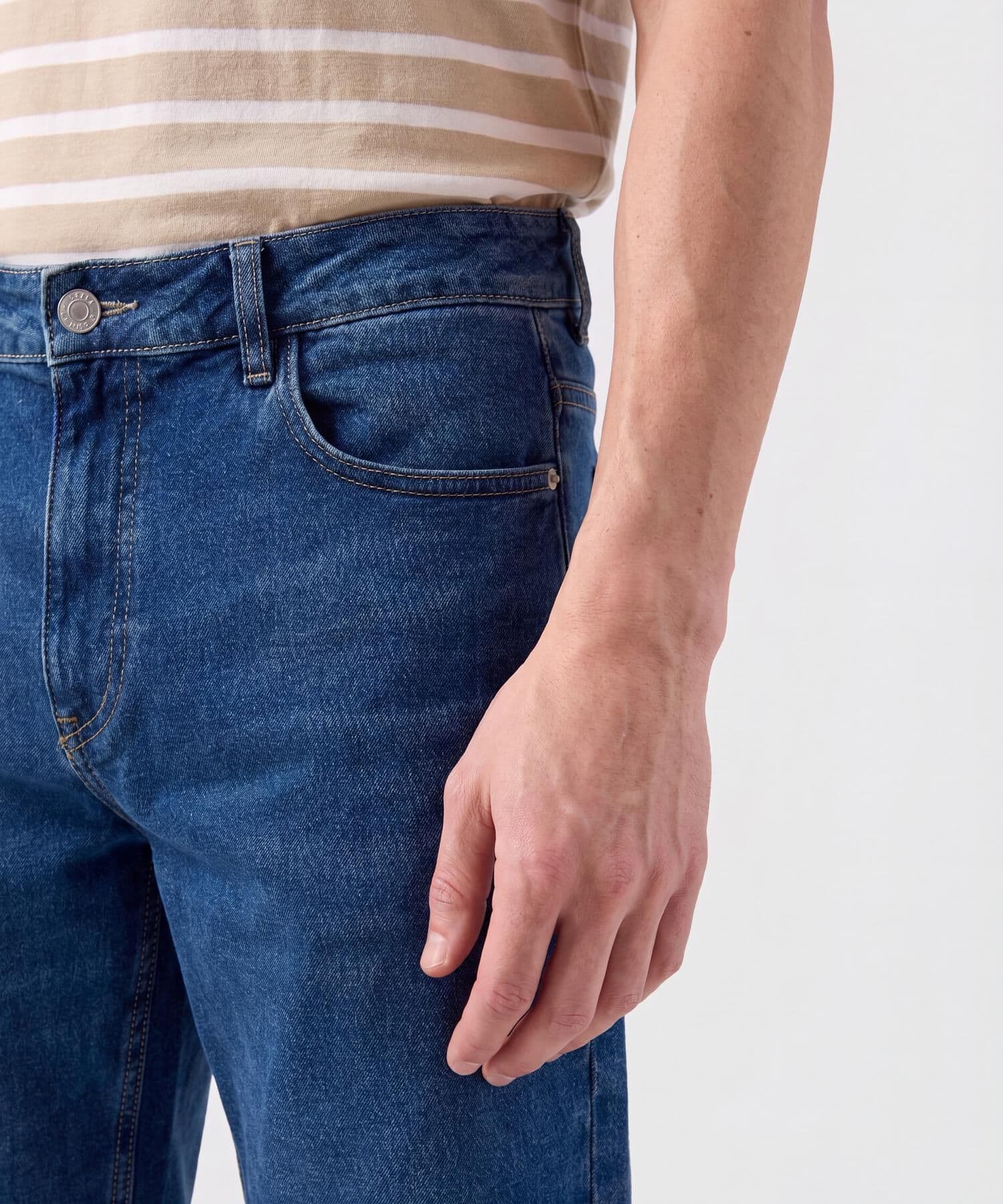 Bermuda Encanto Clásico azul marino para hombre, vista 3
