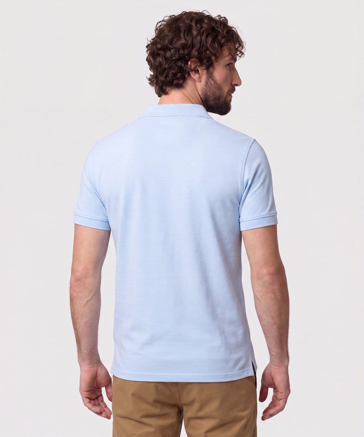 Polo Oliva Esencial azul marino para hombre, vista 4