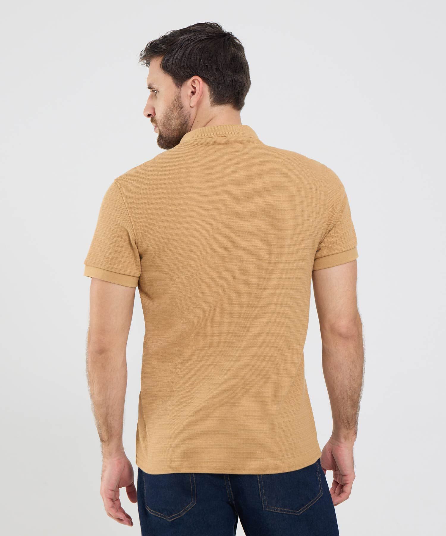 Polo Marea Minimalista arena para hombre, vista 4