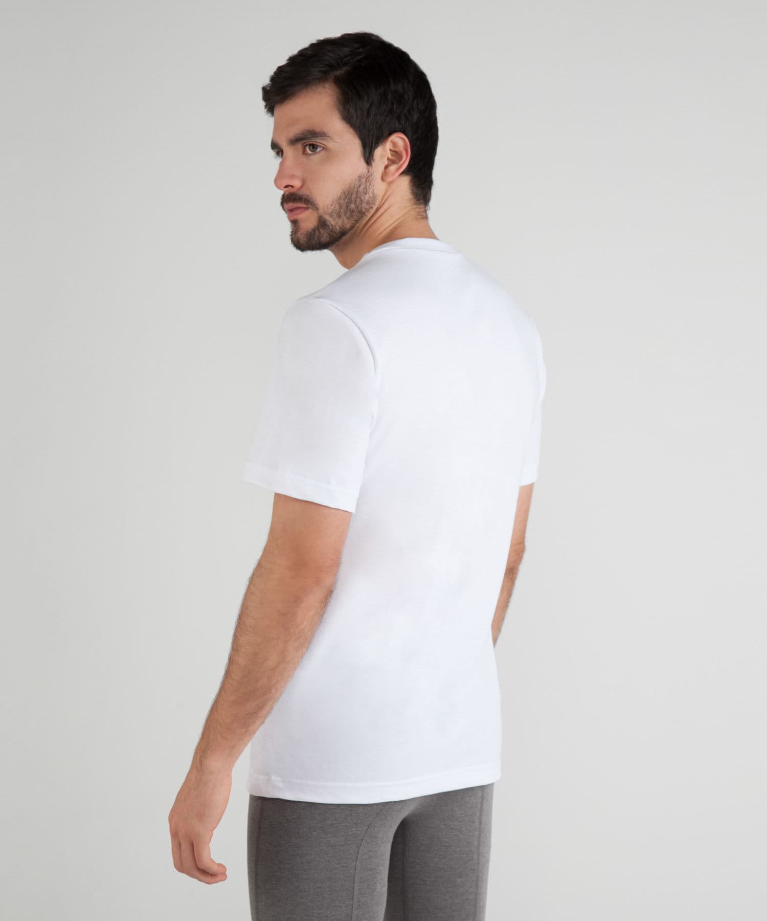 Camiseta Niebla Contemporáneo blanco para hombre, vista 2