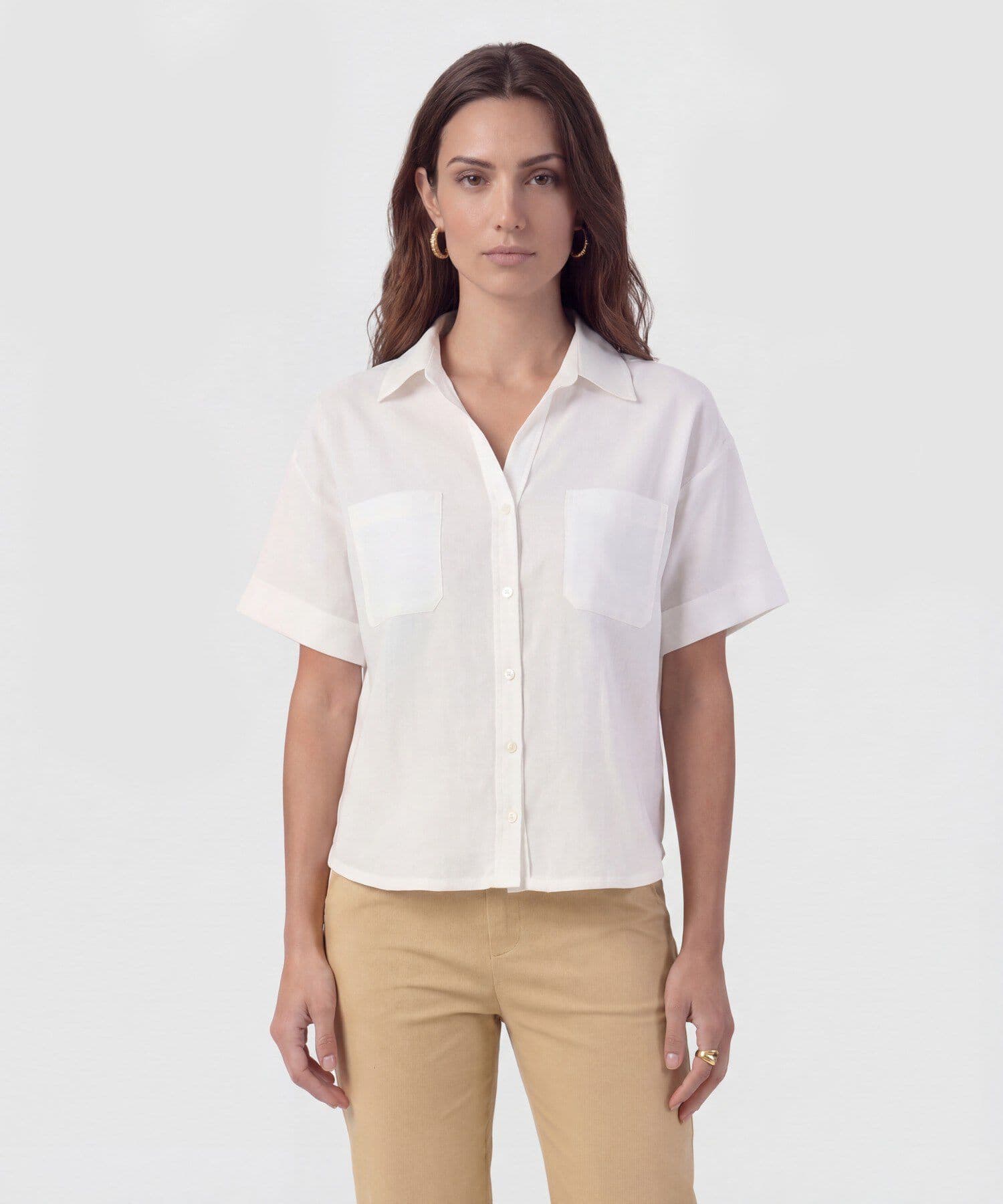 Camisa Marea Contemporáneo blanco para mujer, vista principal