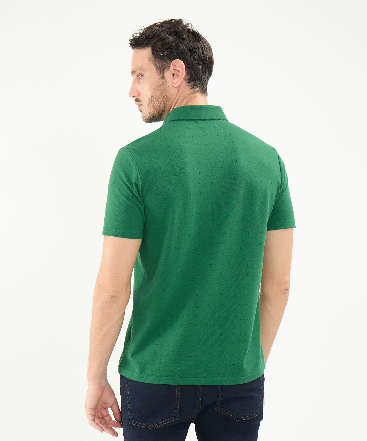 Polo Salina Suave verde oliva para hombre, vista 4