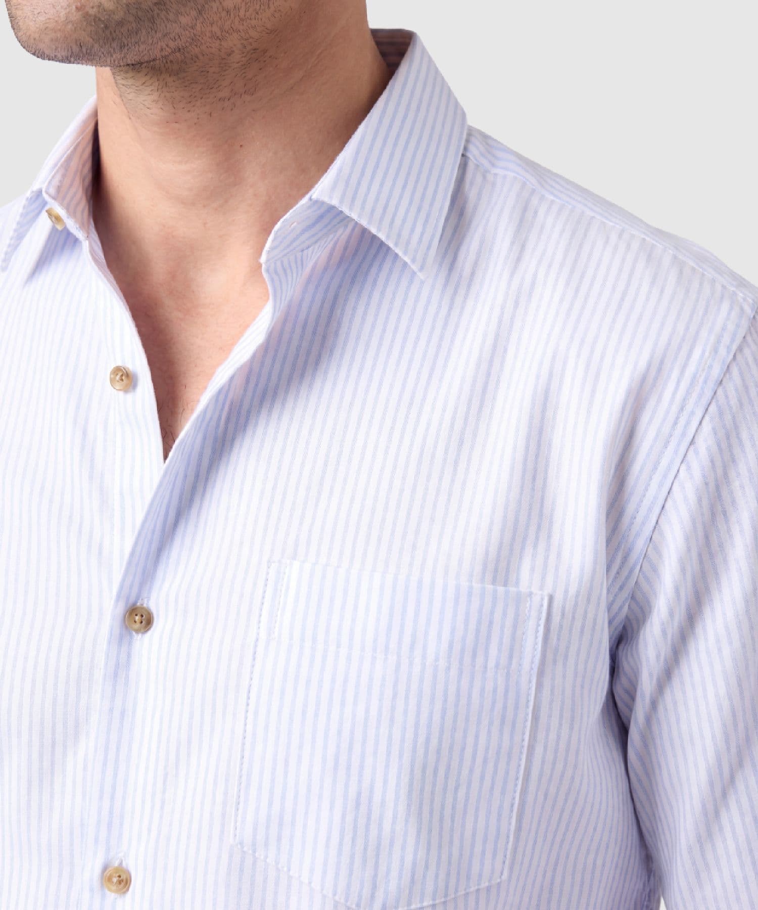 Camisa Cauce Suave azul marino para hombre, vista 3
