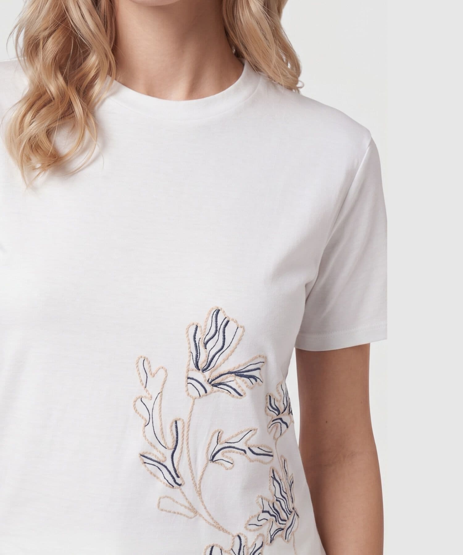 Camiseta Serena Sastre blanco para mujer, vista 3