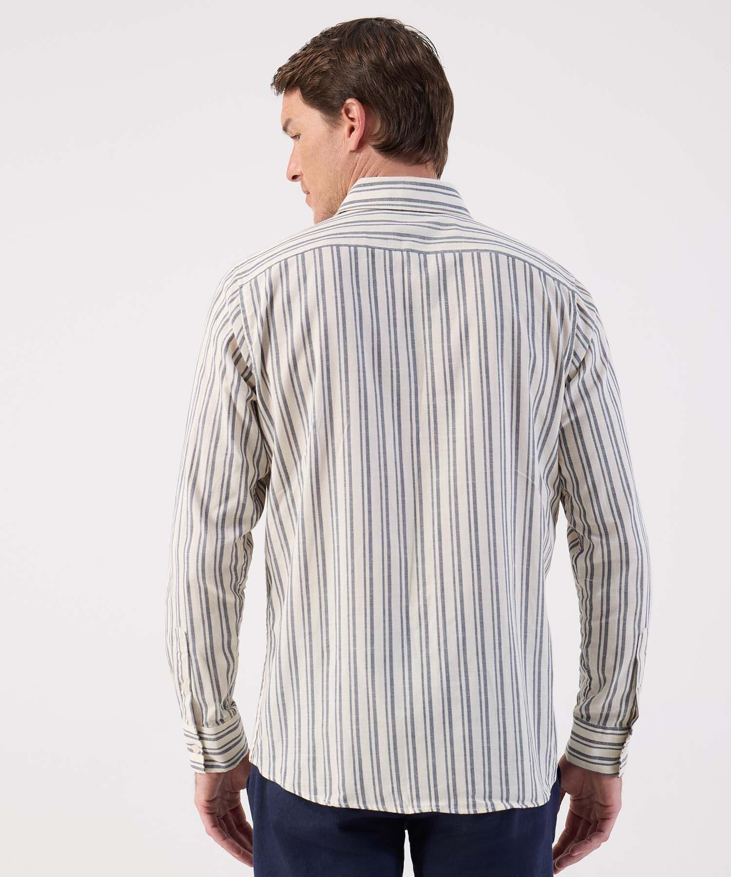 Camisa Coral de Noche azul marino para hombre, vista 4