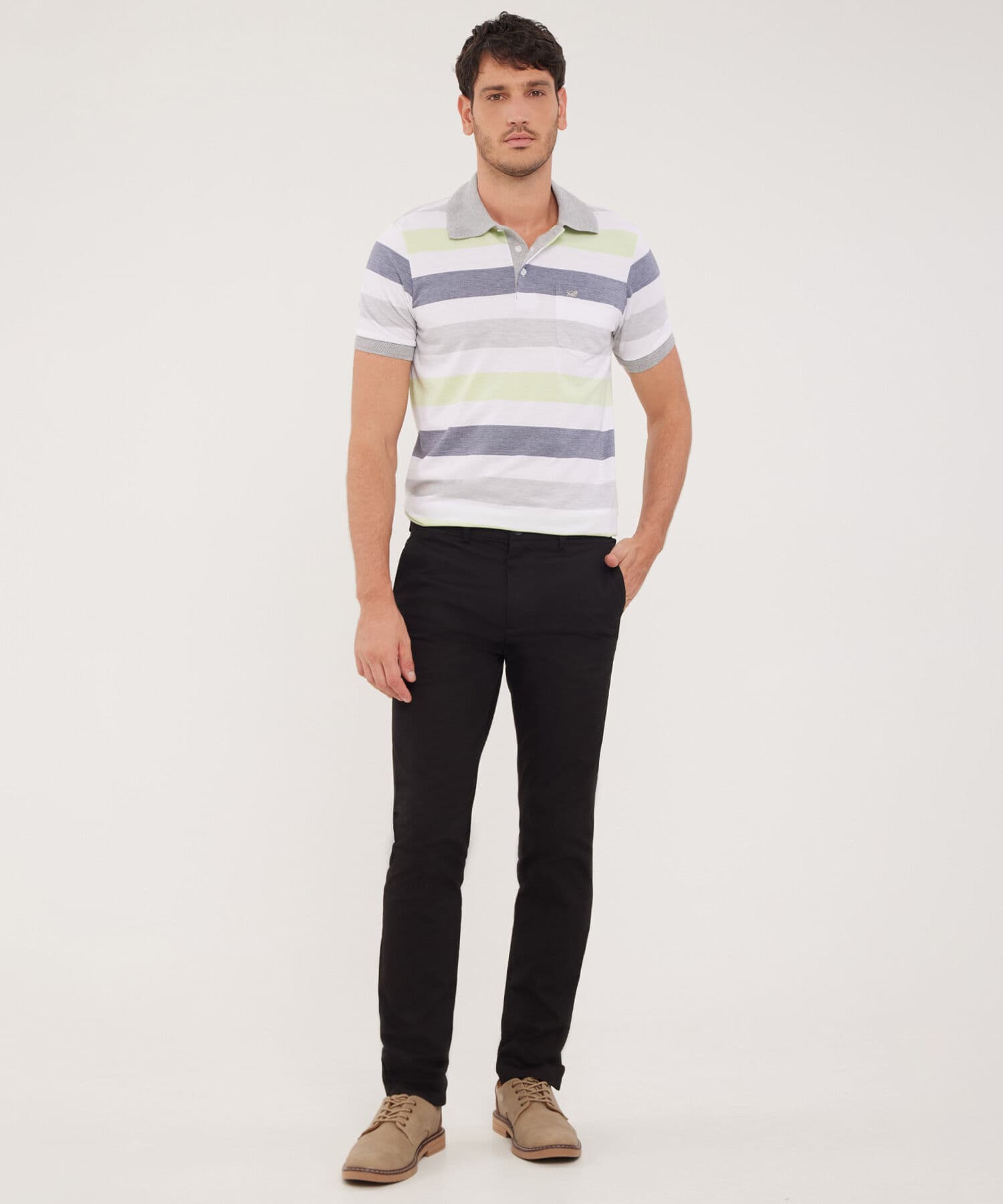 Pantalón Cobalto Natural negro para hombre, vista principal