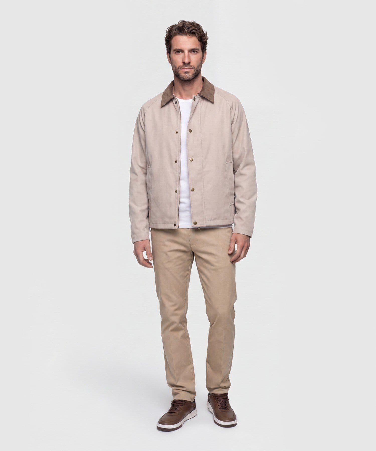 Chaqueta Valle de Noche café para hombre, vista 2
